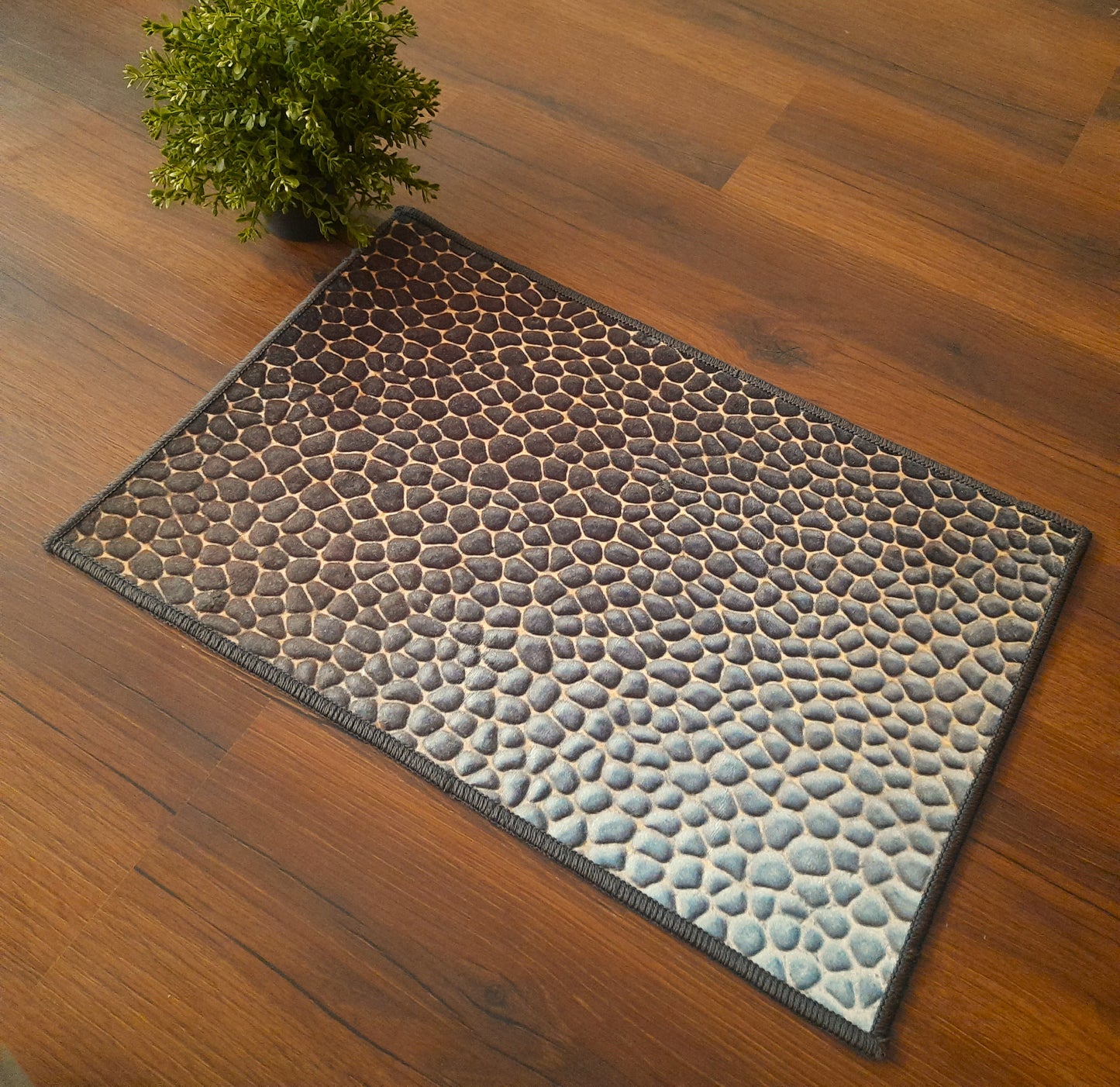 3D Abstract Rectangle mat Collection By Avioni Home | Anti Slip, Durable & Washable | Outdoor & Indoor- SET OF 2