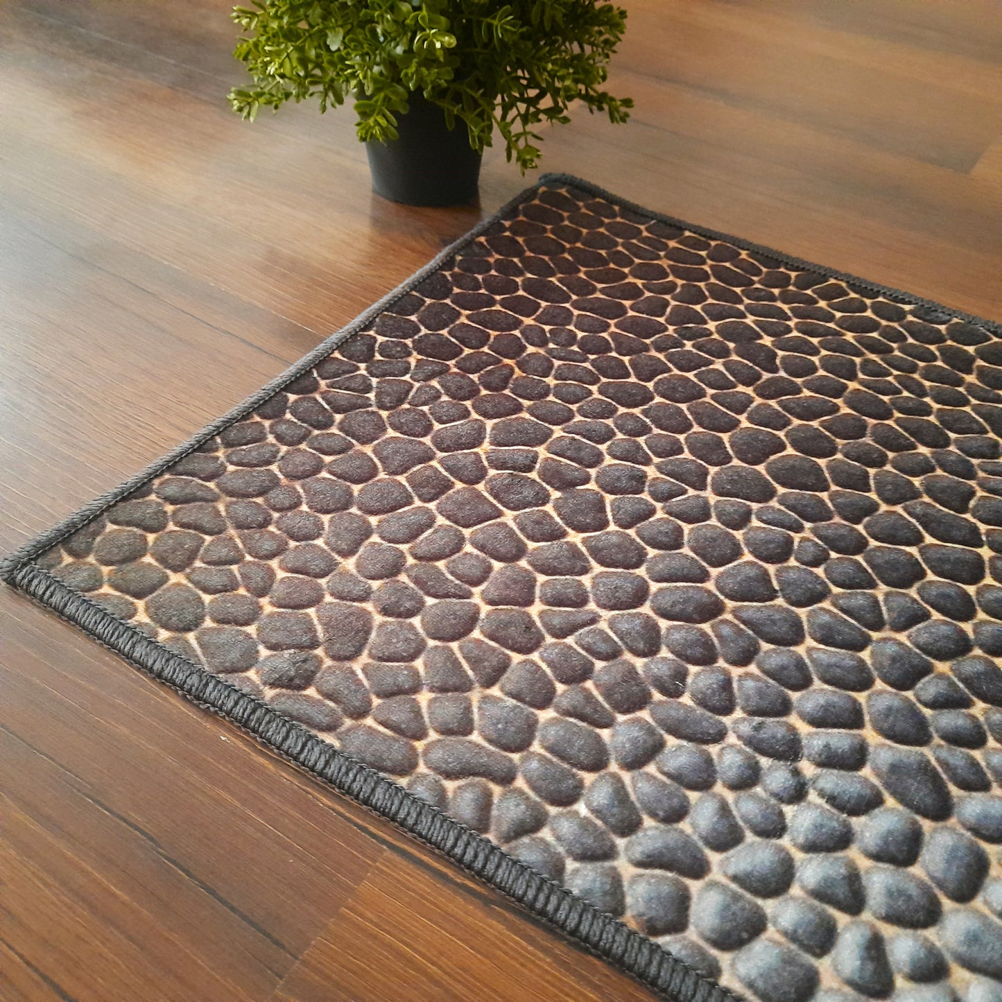 3D Abstract Rectangle mat Collection By Avioni Home | Anti Slip, Durable & Washable | Outdoor & Indoor- SET OF 2