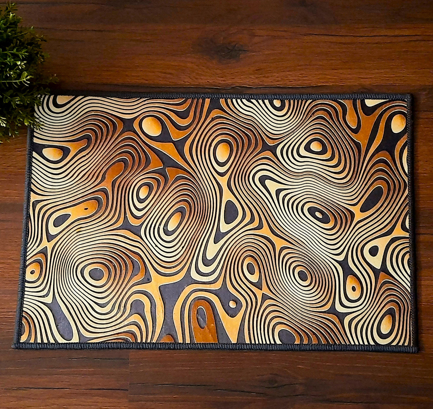 3D Abstract Rectangle mat Collection By Avioni Home | Anti Slip, Durable & Washable | Outdoor & Indoor- SET OF 2