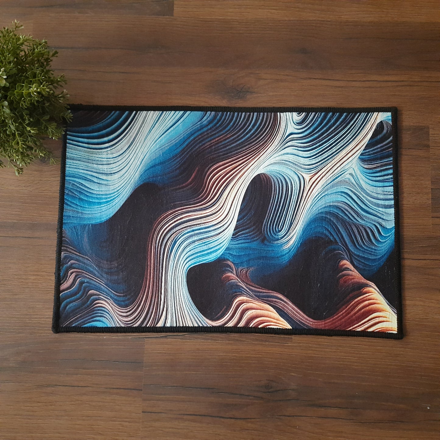 3D Abstract Rectangle mat Collection By Avioni Home | Anti Slip, Durable & Washable | Outdoor & Indoor- SET OF 2