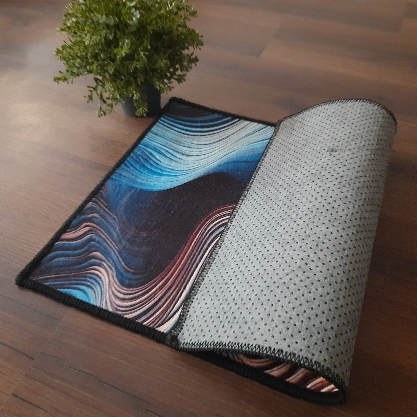 3D Abstract Rectangle mat Collection By Avioni Home | Anti Slip, Durable & Washable | Outdoor & Indoor- SET OF 2