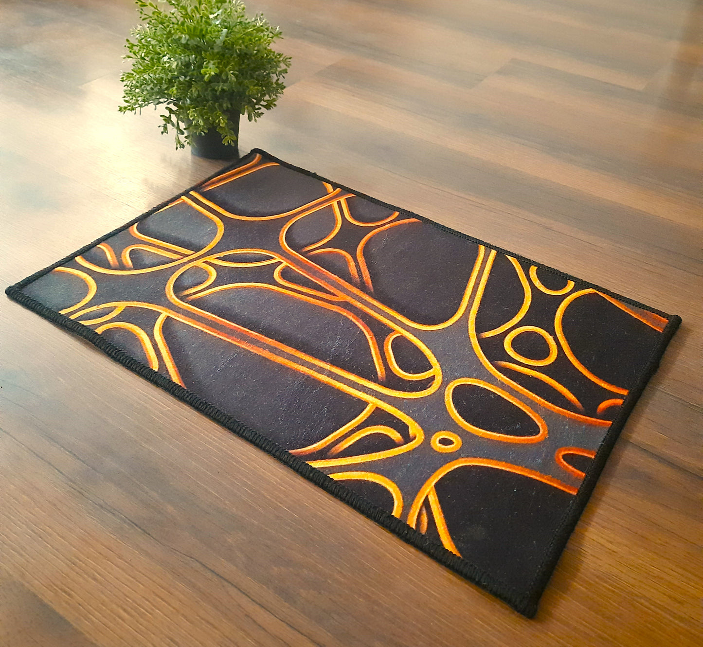 3D Modern Rectangle mat By Avioni Home | Anti Slip, Durable & Washable | Outdoor & Indoor- SET OF 2