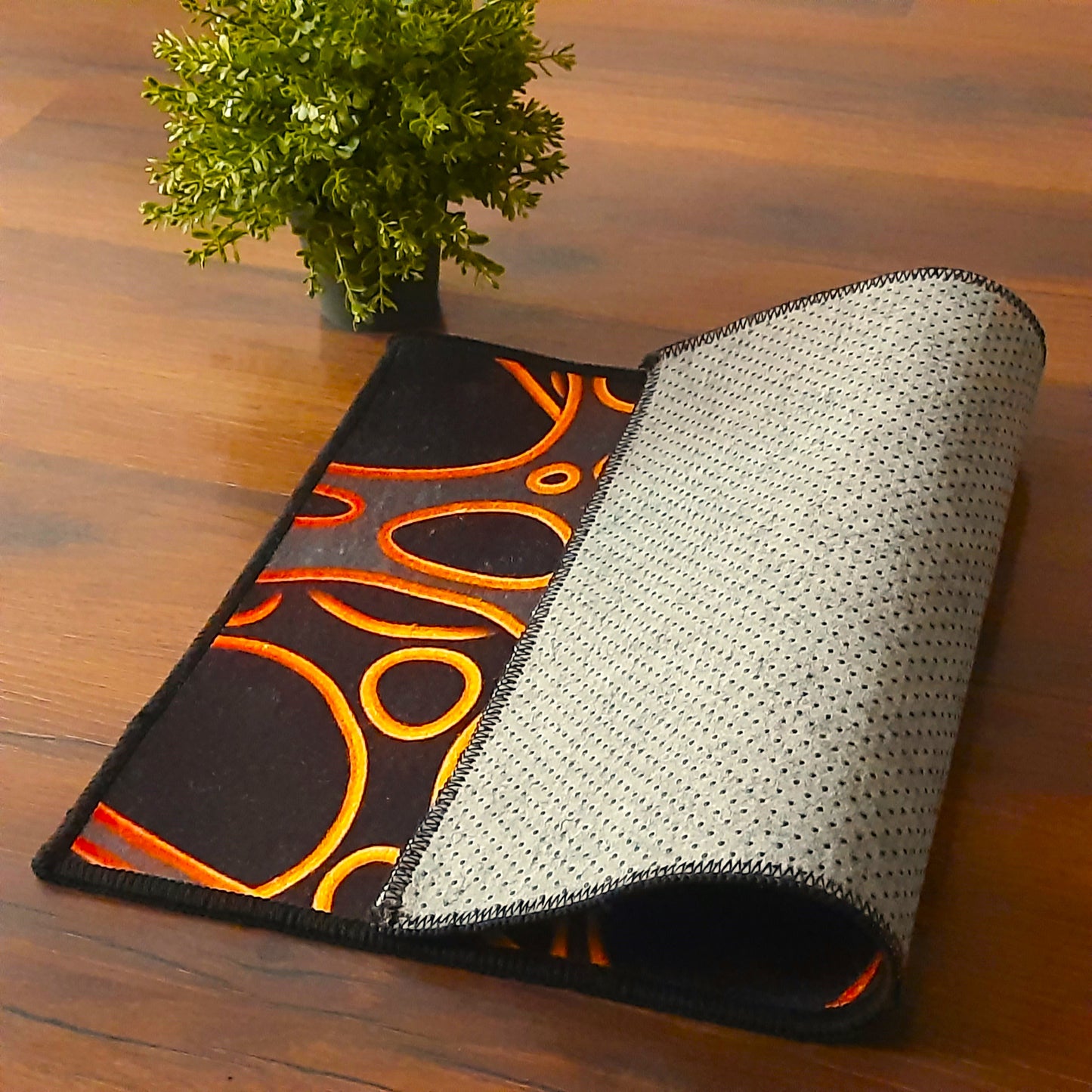 3D Modern Rectangle mat By Avioni Home | Anti Slip, Durable & Washable | Outdoor & Indoor- SET OF 2