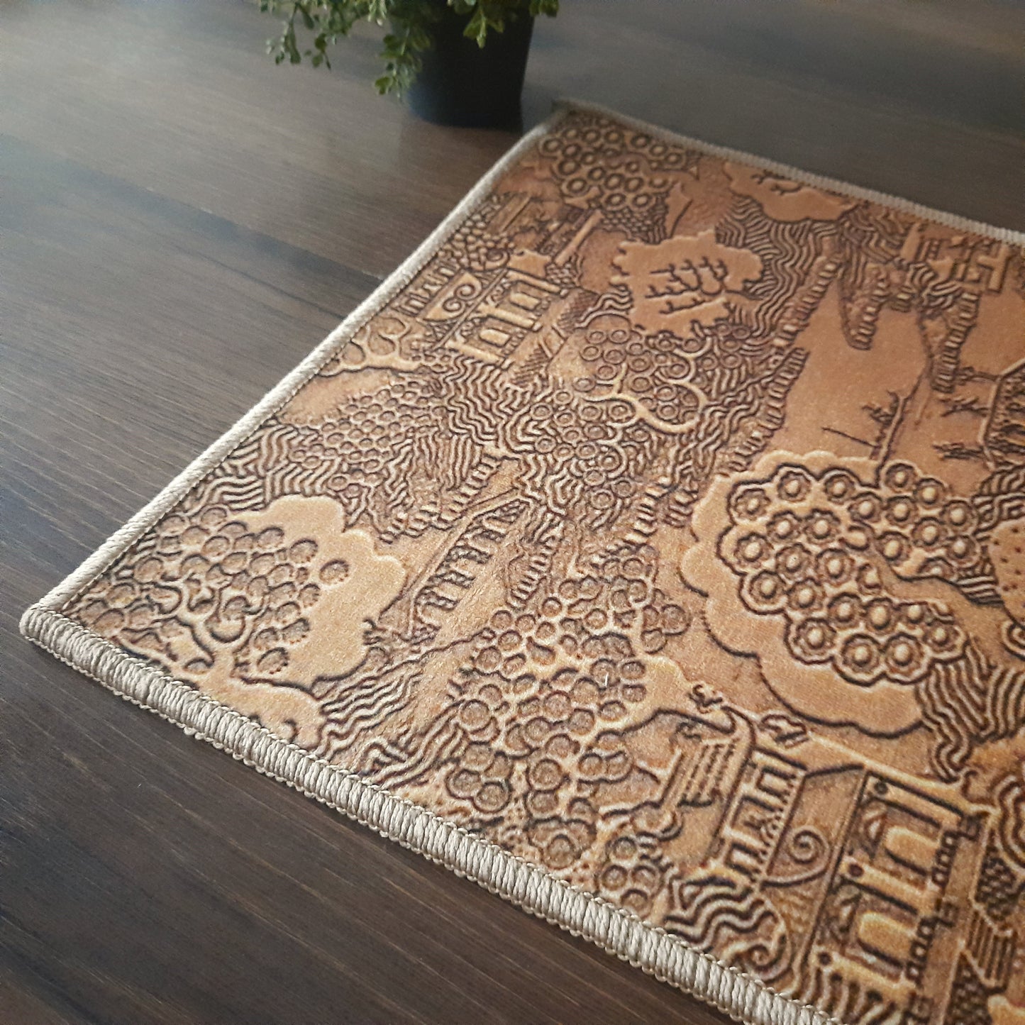 3D Earthy Elements Rectangle mat Collection By Avioni Home | Anti Slip, Durable & Washable | Outdoor & Indoor- SET OF 2