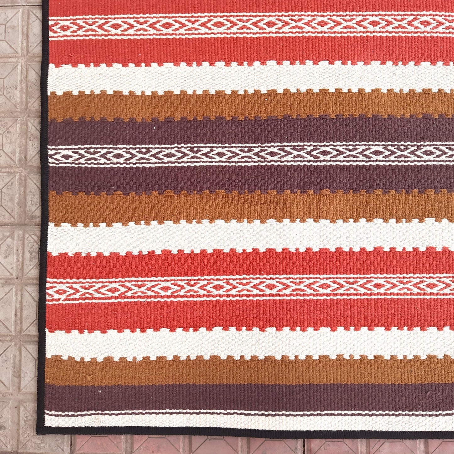 Avioni Luxury Soft Premium 100% Cotton Anti Slip Large Size Yoga Mat In Multi Color 117cm x 179cm (~4 feet x 6 feet)