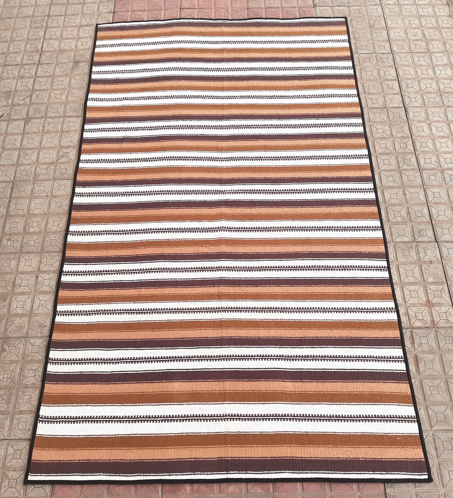 Avioni Luxury Soft Premium 100% Cotton Anti Slip Large Size Yoga Mat In Multi Color 112cm x 187cm (~4 feet x 6 feet)