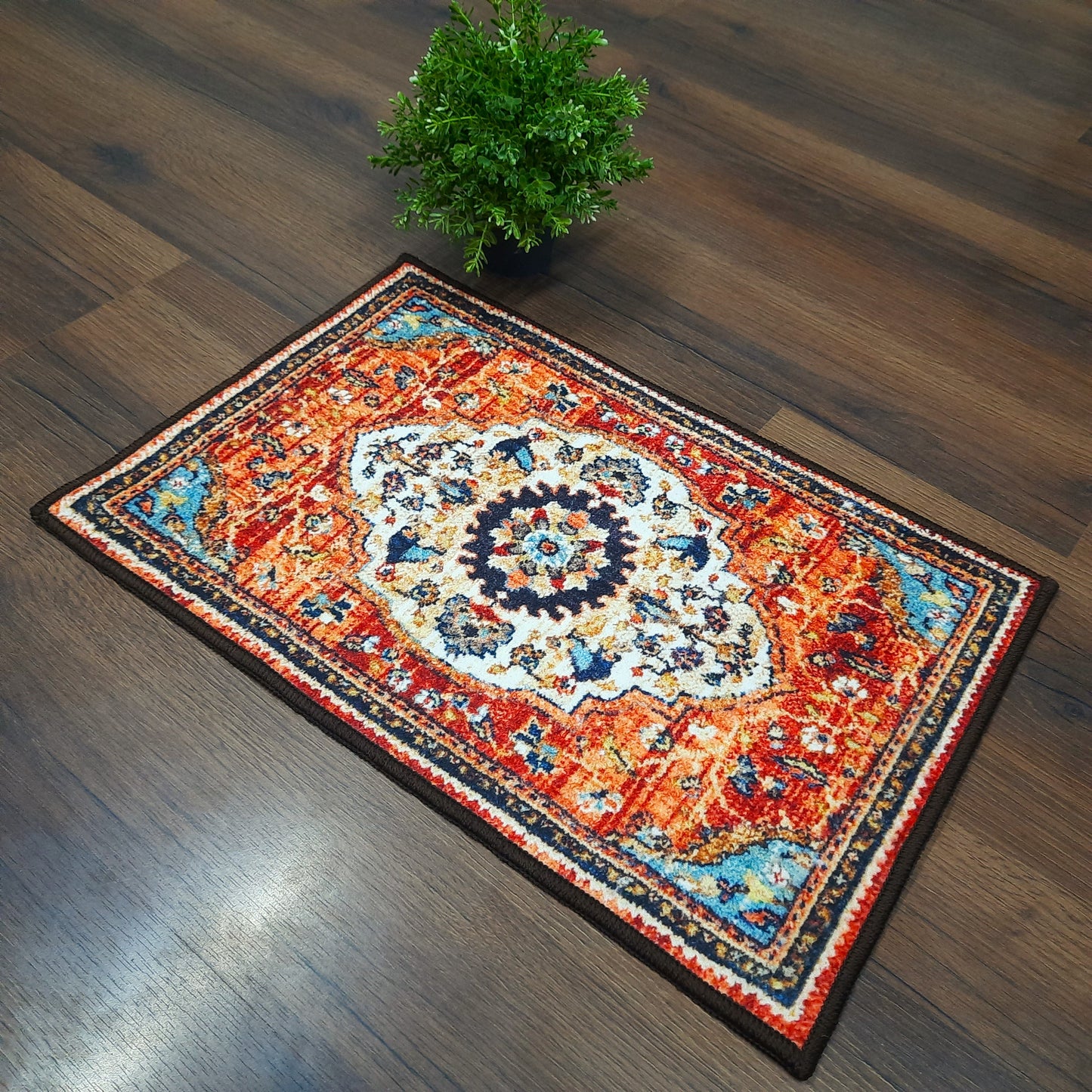 Esplendor Persian Rectangle mat Collection By Avioni Home | Anti Slip, Durable & Washable | Outdoor & Indoor- SET OF 2