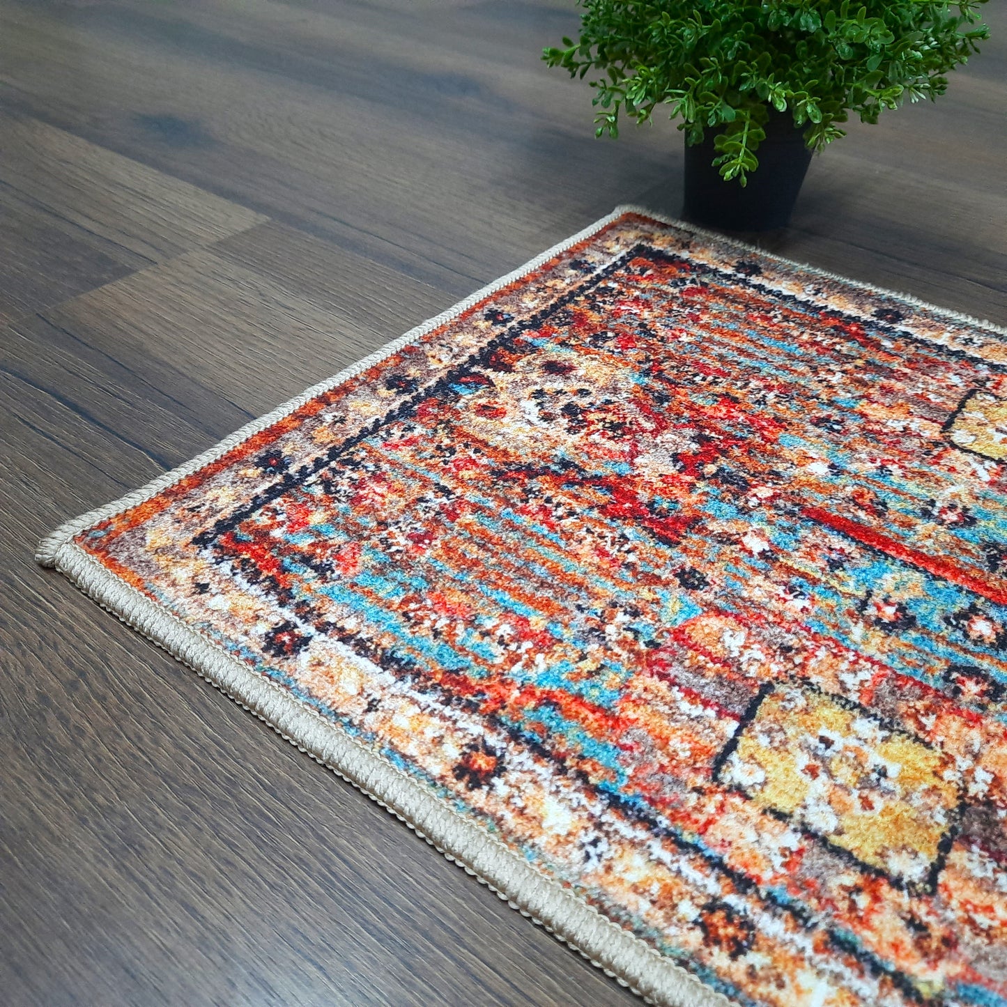 Esplendor Persian Rectangle mat Collection By Avioni Home | Anti Slip, Durable & Washable | Outdoor & Indoor- SET OF 2