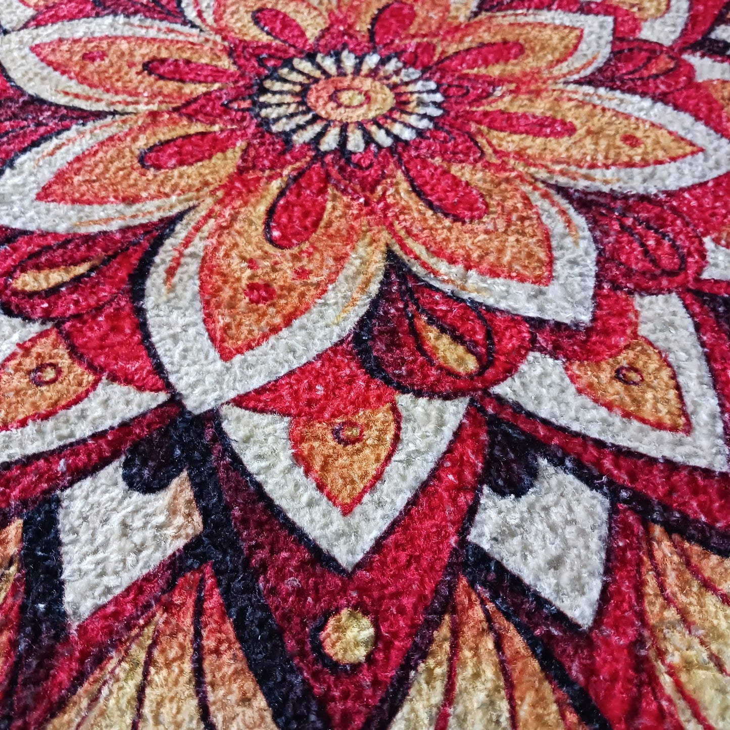 Avioni Home Floor Mats in Beautiful Traditional Rangoli Colors | Anti Slip, Durable & Washable | Outdoor & Indoor