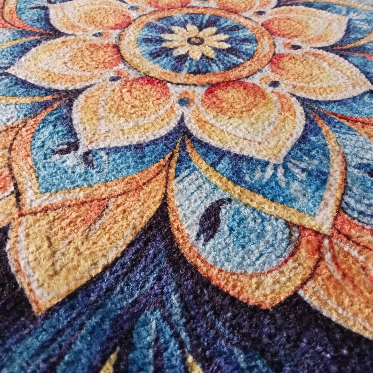 Avioni Home Floor Mats in Beautiful Traditional Rangoli Colors | Anti Slip, Durable & Washable | Outdoor & Indoor