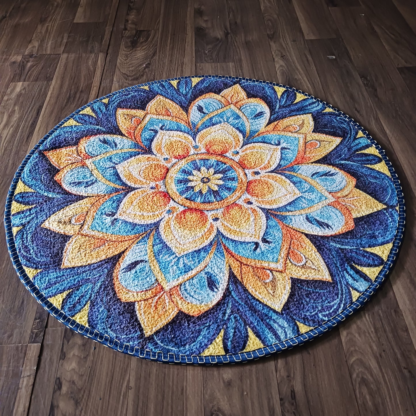 Avioni Home Floor Mats in Beautiful Traditional Rangoli Colors | Anti Slip, Durable & Washable | Outdoor & Indoor