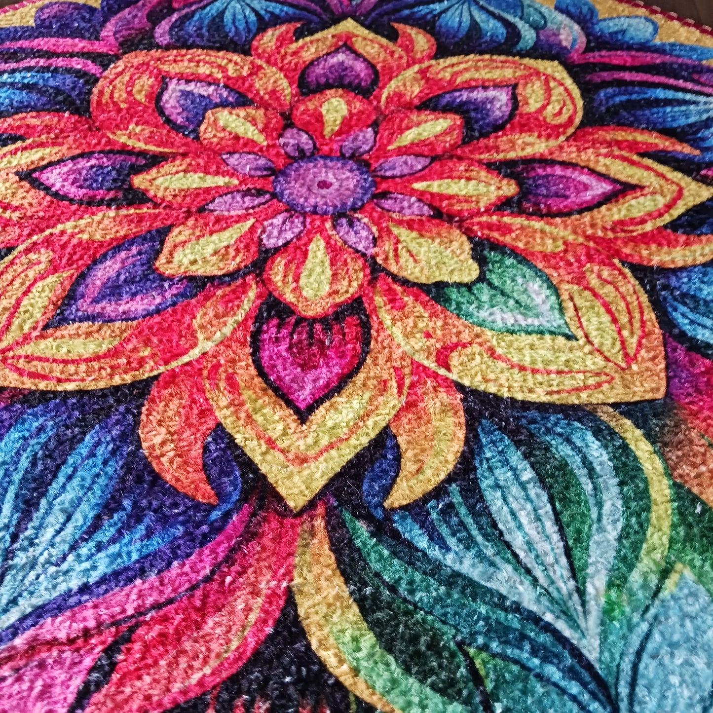Avioni Home Floor Mats in Beautiful Traditional Rangoli Colors | Anti Slip, Durable & Washable | Outdoor & Indoor