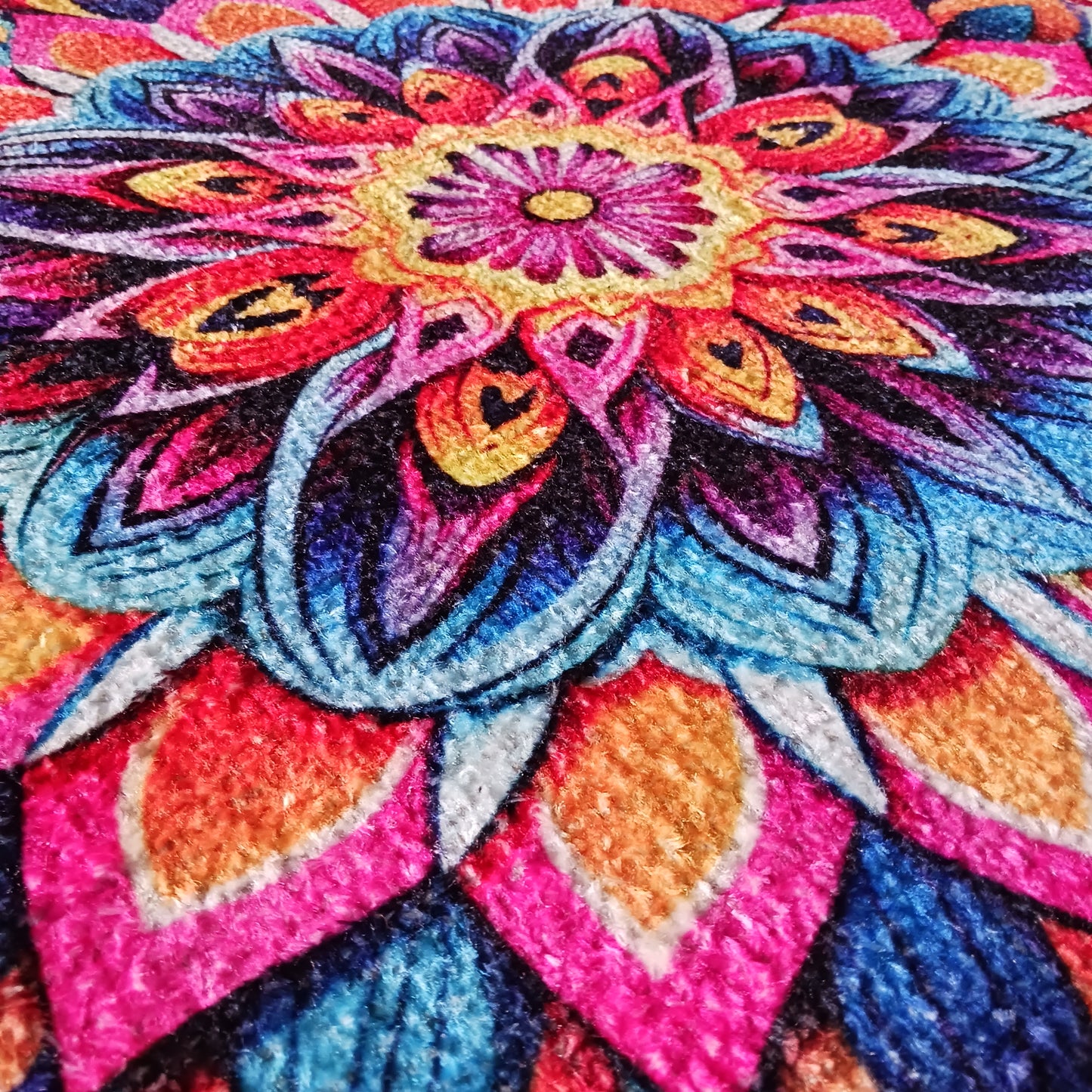 Avioni Home Floor Mats in Beautiful Traditional Rangoli Colors | Anti Slip, Durable & Washable | Outdoor & Indoor