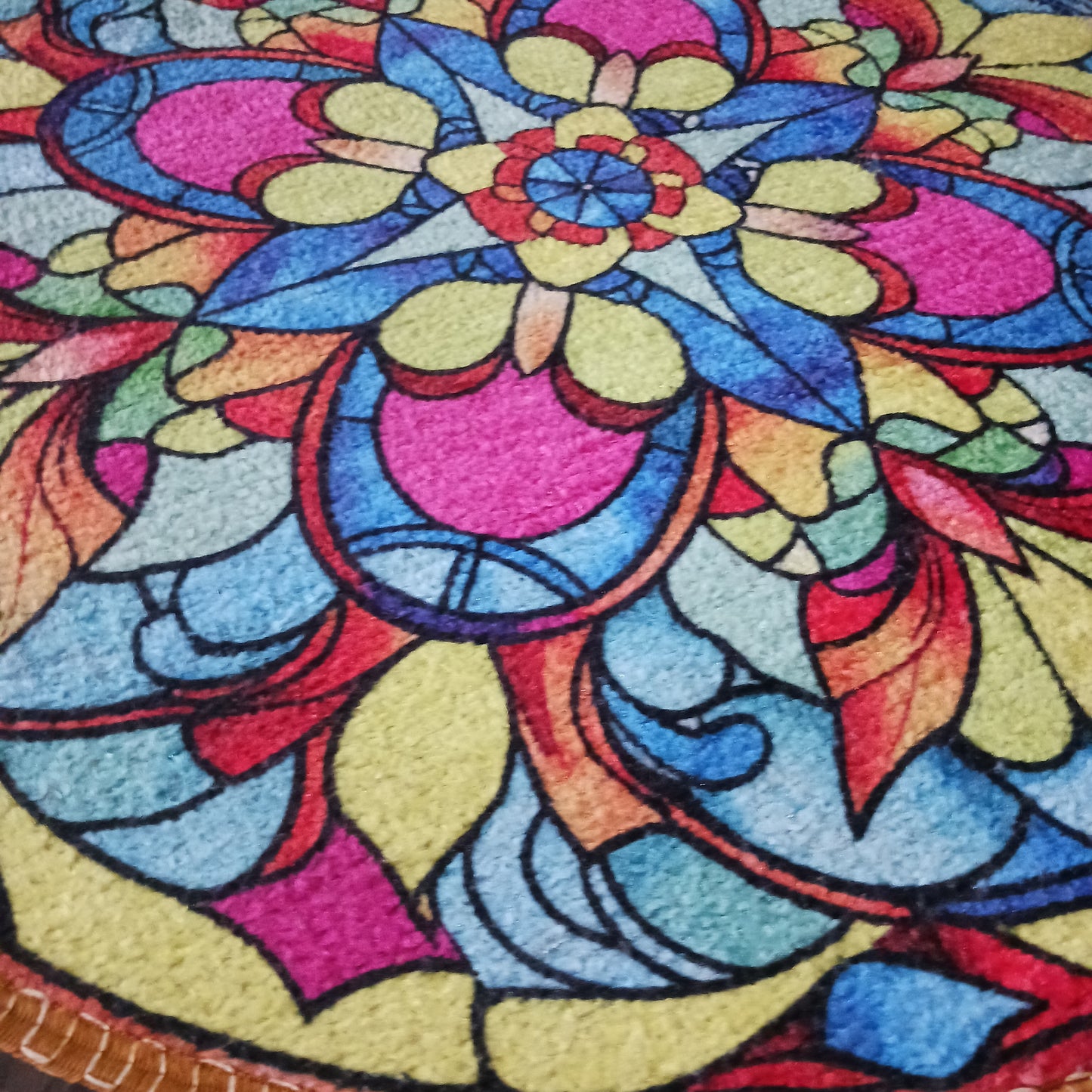 Avioni Home Floor Mats in Beautiful Traditional Rangoli Colors | Anti Slip, Durable & Washable | Outdoor & Indoor