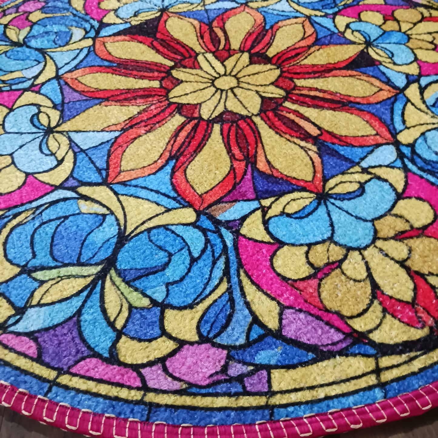 Avioni Home Floor Mats in Beautiful Traditional Rangoli Colors | Anti Slip, Durable & Washable | Outdoor & Indoor