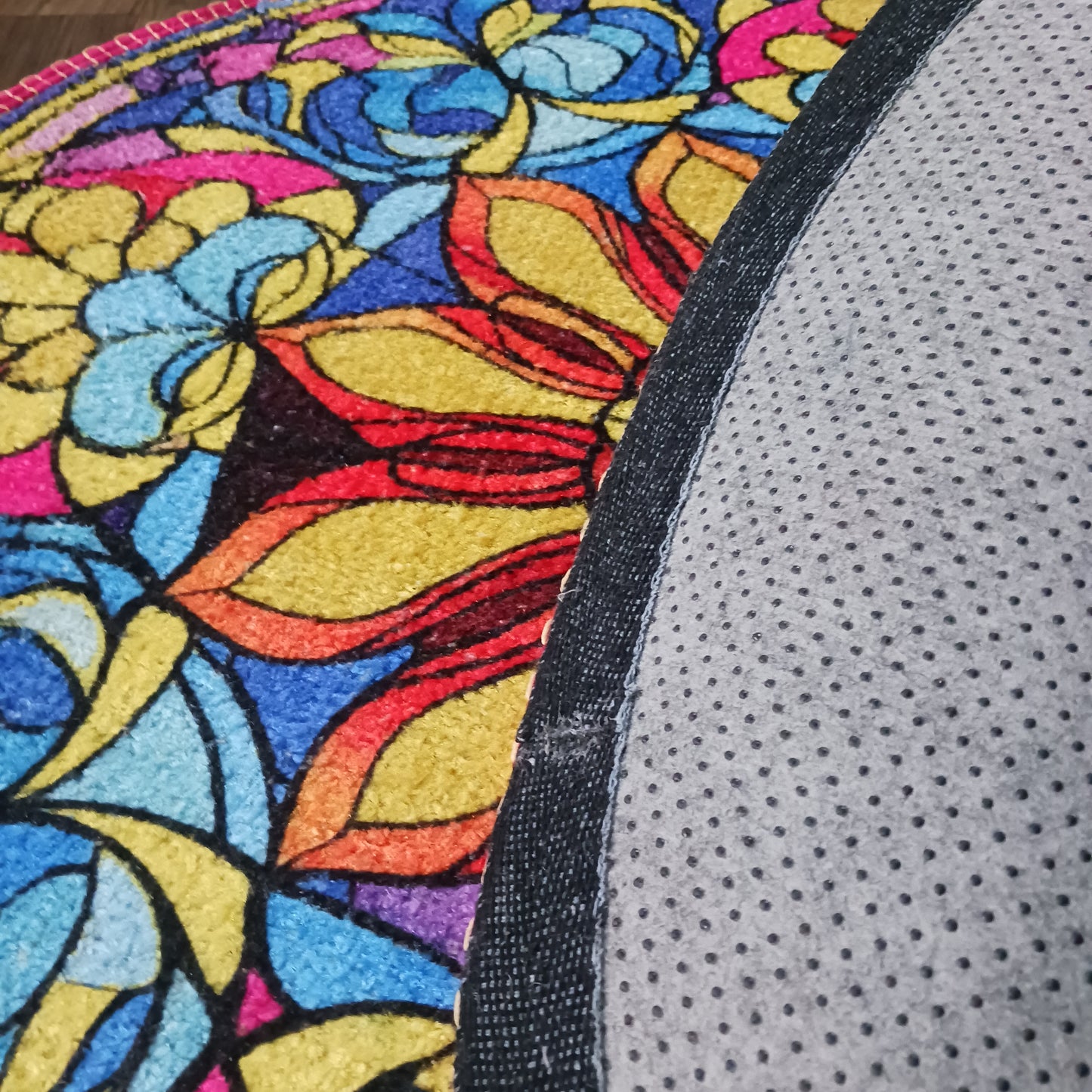 Avioni Home Floor Mats in Beautiful Traditional Rangoli Colors | Anti Slip, Durable & Washable | Outdoor & Indoor