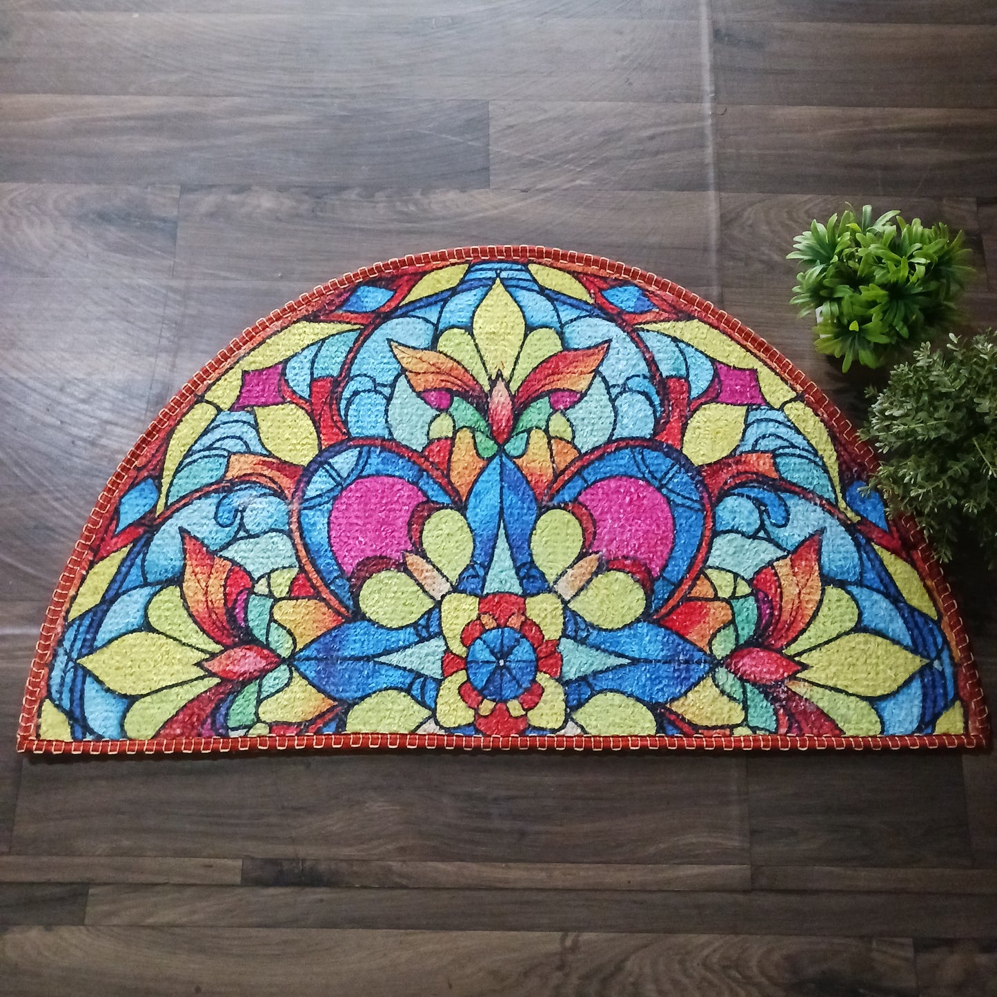 Avioni Home Floor Mats in Beautiful Rangoli Design | Anti Slip, Durable & Washable | Outdoor & Indoor