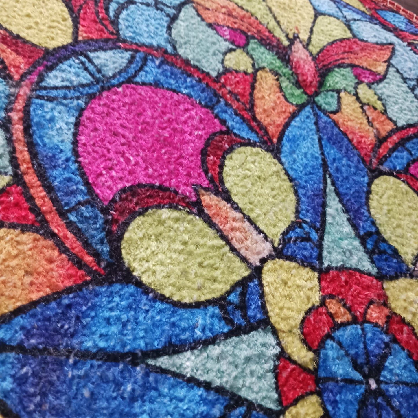 Avioni Home Floor Mats in Beautiful Rangoli Design | Anti Slip, Durable & Washable | Outdoor & Indoor