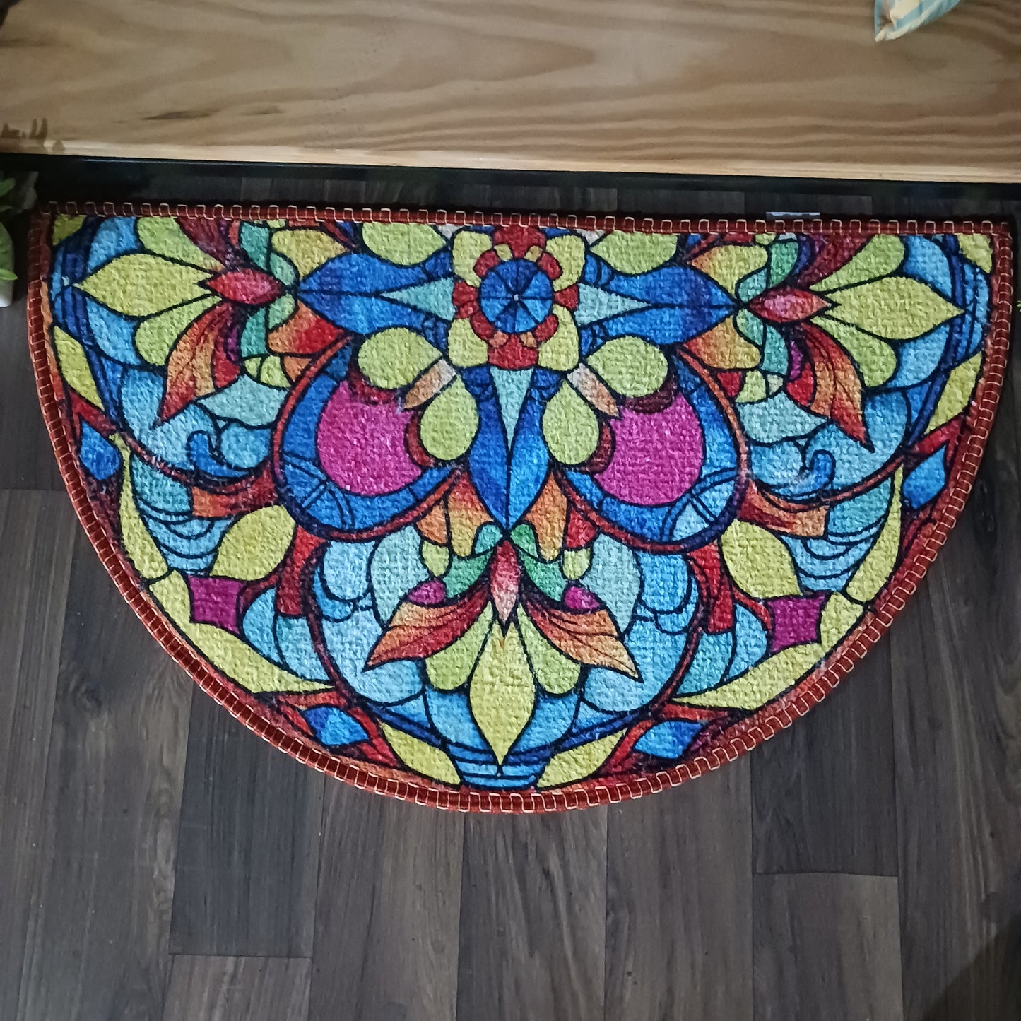 Avioni Home Floor Mats in Beautiful Rangoli Design | Anti Slip, Durable & Washable | Outdoor & Indoor