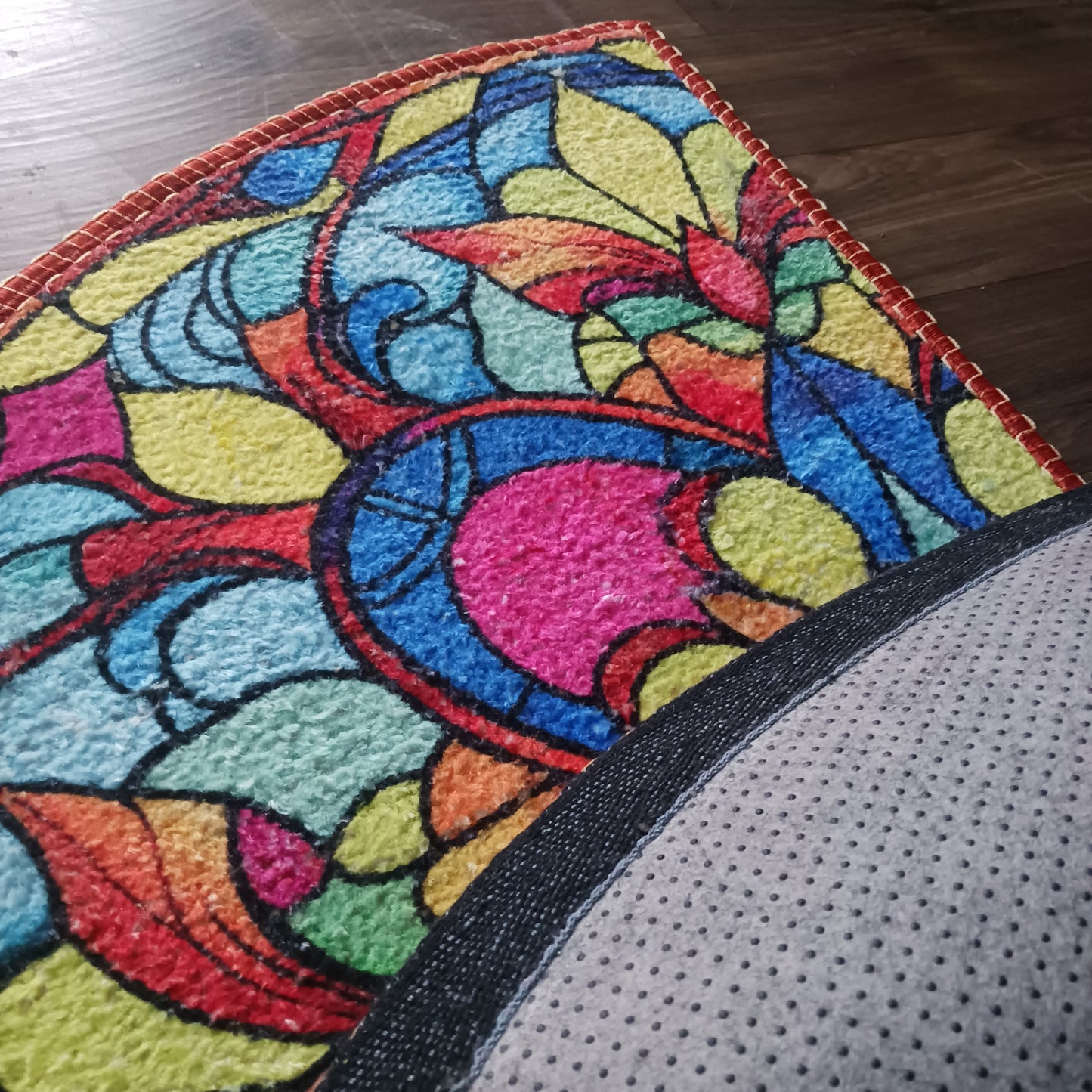 Avioni Home Floor Mats in Beautiful Rangoli Design | Anti Slip, Durable & Washable | Outdoor & Indoor
