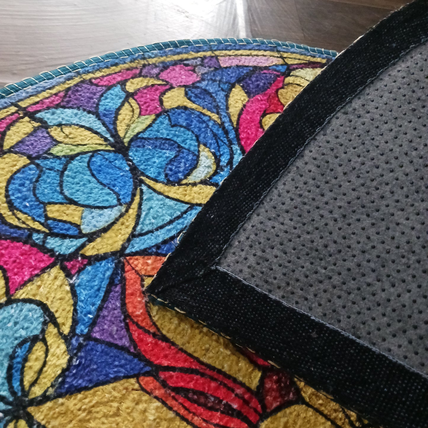 Avioni Home Floor Mats in Beautiful Rangoli Design | Anti Slip, Durable & Washable | Outdoor & Indoor