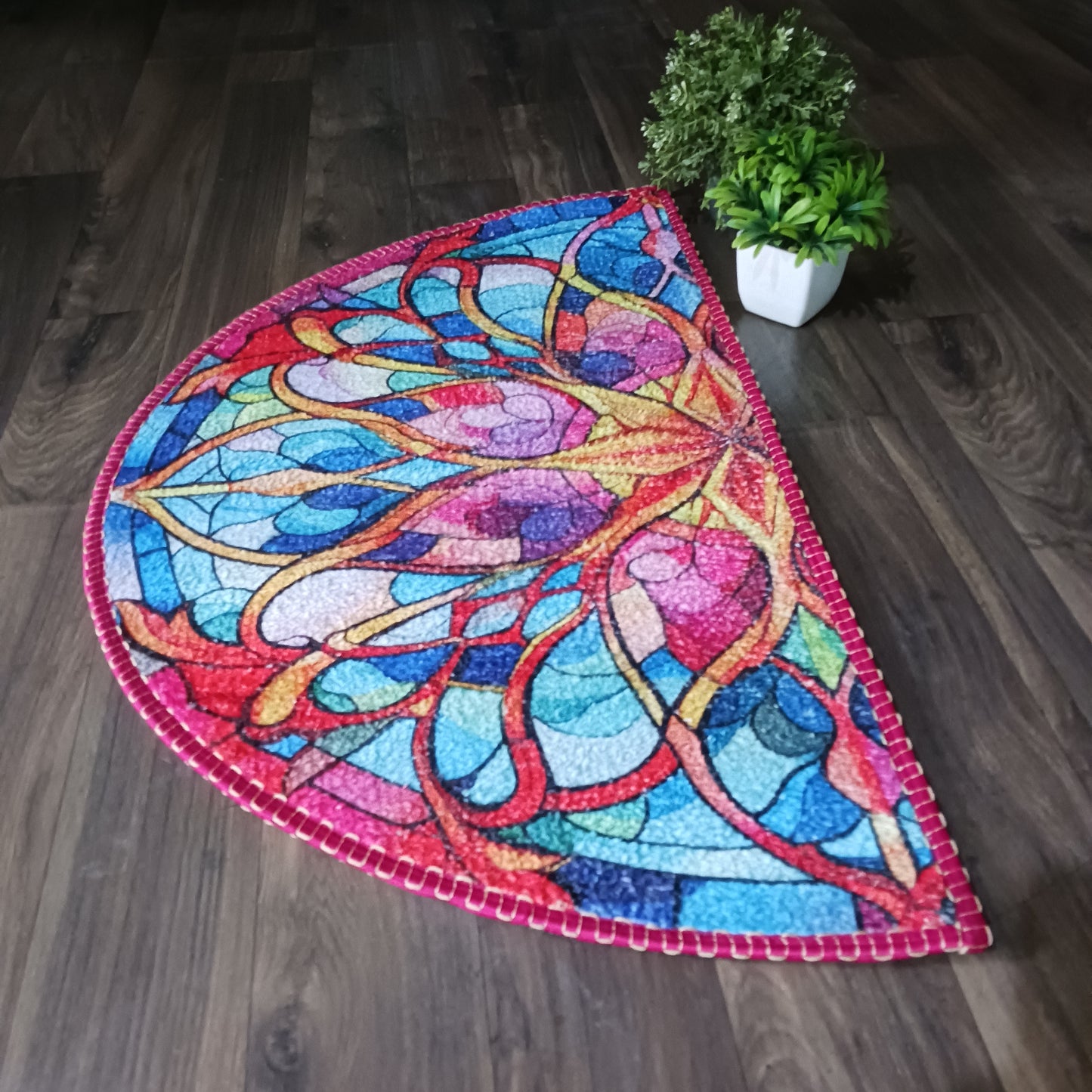 Avioni Home Floor Mats in Beautiful Rangoli Design | Anti Slip, Durable & Washable | Outdoor & Indoor