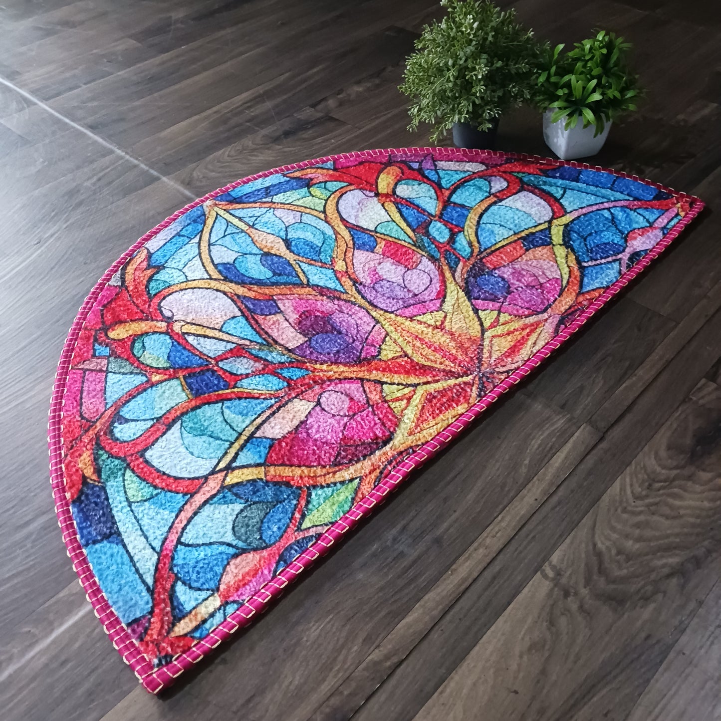 Avioni Home Floor Mats in Beautiful Rangoli Design | Anti Slip, Durable & Washable | Outdoor & Indoor