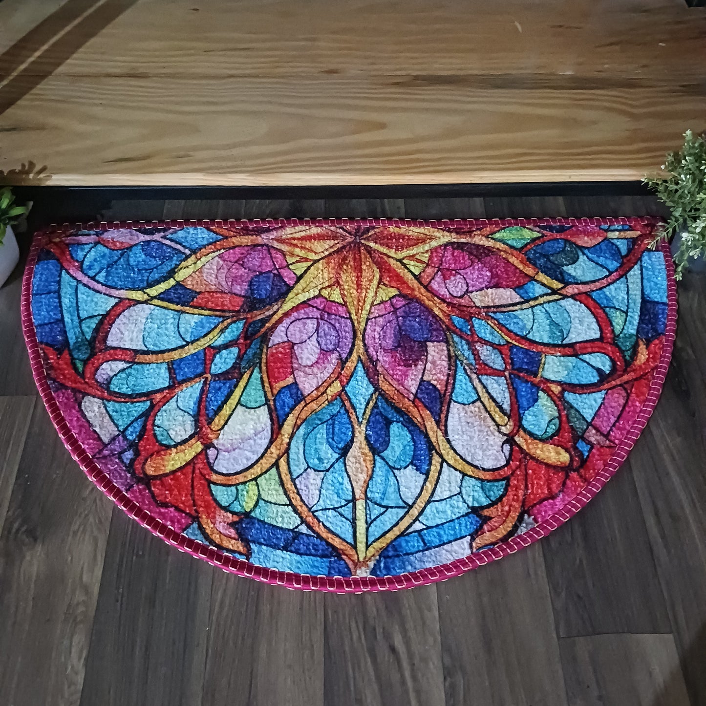 Avioni Home Floor Mats in Beautiful Rangoli Design | Anti Slip, Durable & Washable | Outdoor & Indoor