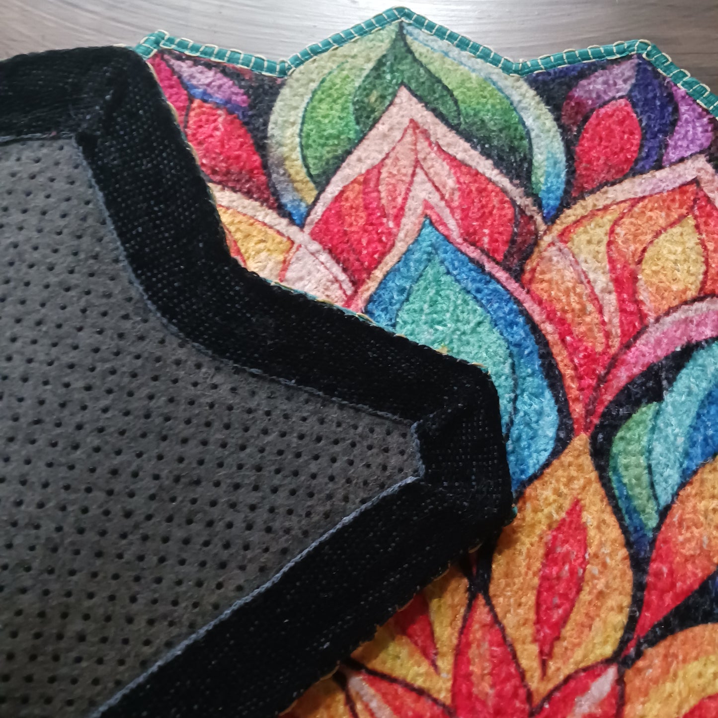 Avioni Home Floor Mats in Beautiful Rangoli Design | Anti Slip, Durable & Washable | Outdoor & Indoor