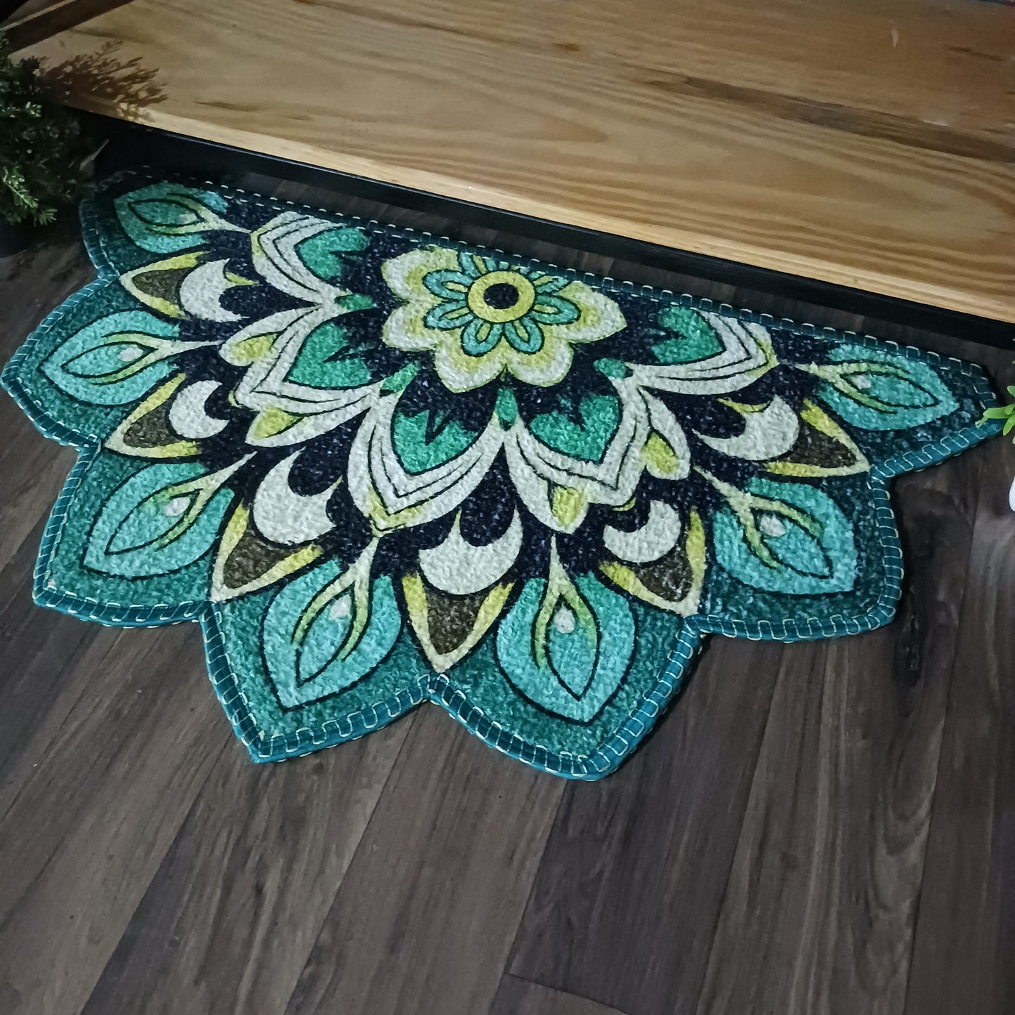 Avioni Home Floor Mats in Beautiful Rangoli Design | Anti Slip, Durable & Washable | Outdoor & Indoor