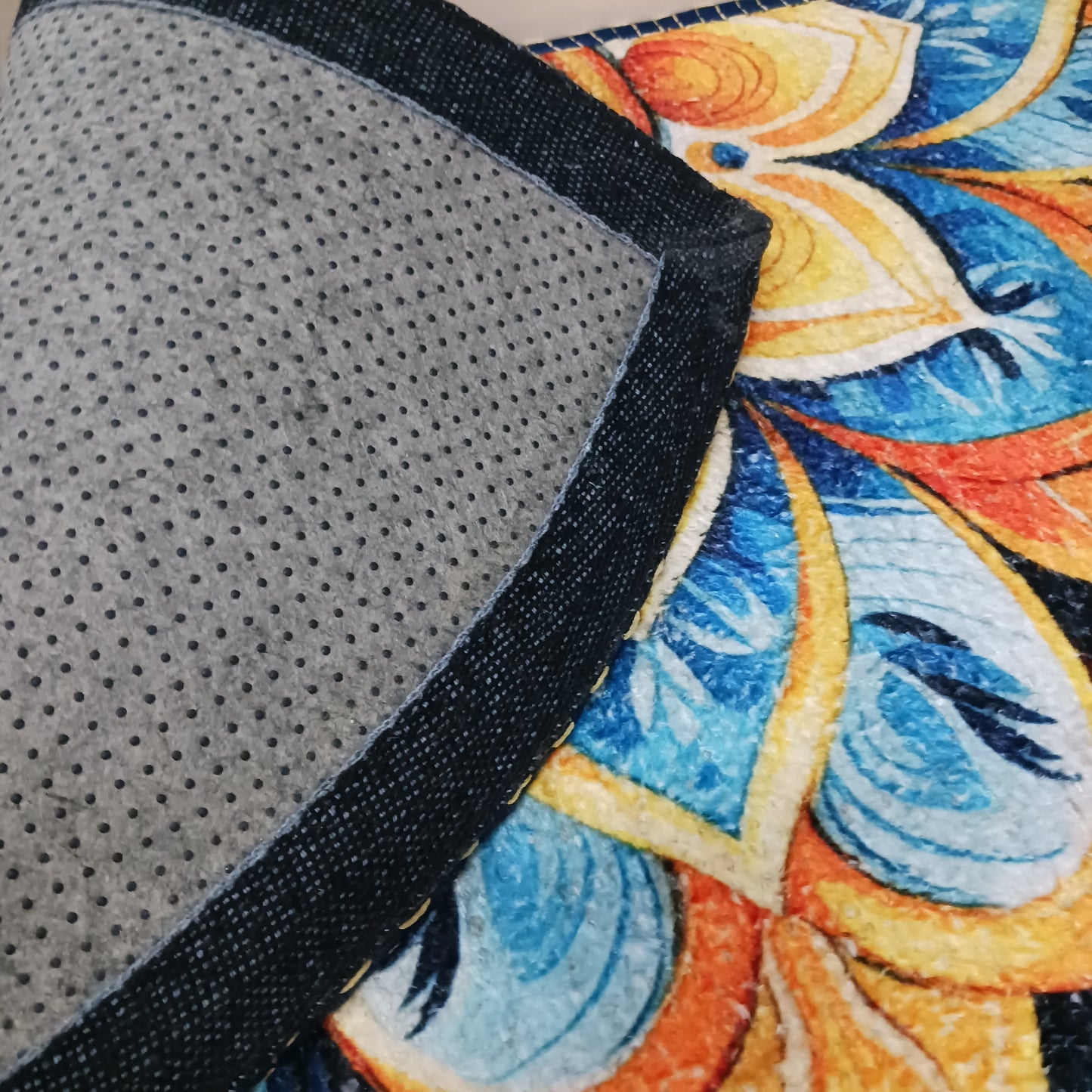 Avioni Home Floor Mats in Beautiful Rangoli Design | Anti Slip, Durable & Washable | Outdoor & Indoor