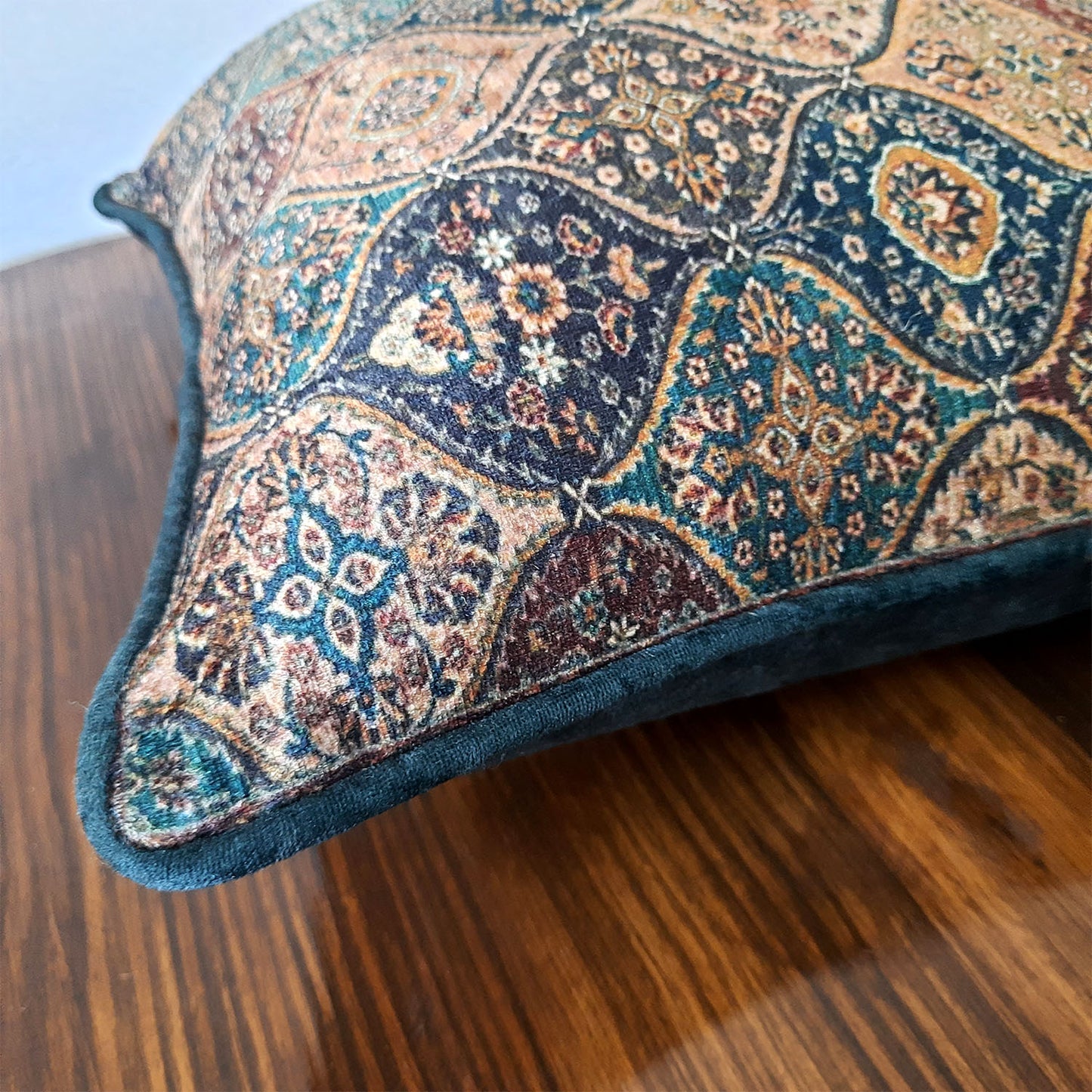 Cushion Cover with Filler – Beautiful Persian Design – Best Price 40cm x 40cm (~16″ x 16″) – Set of 2