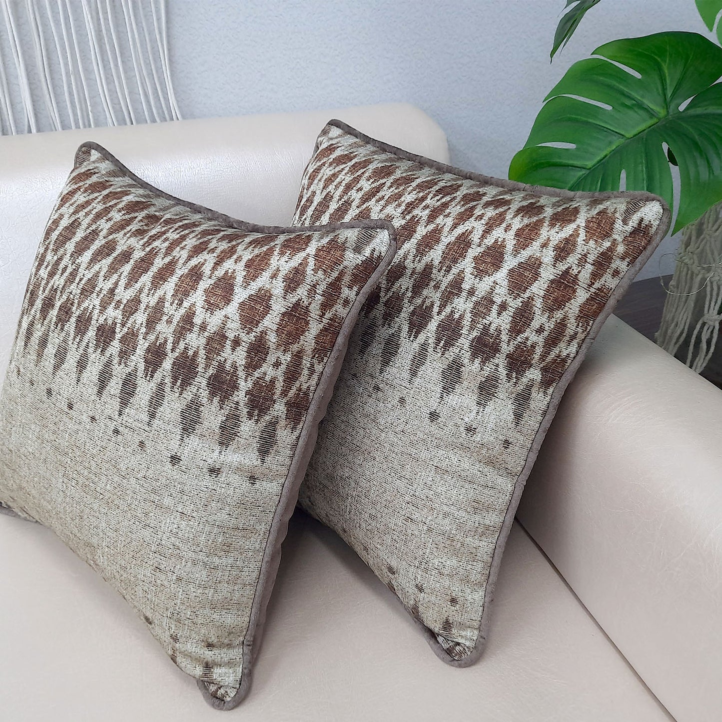 Cushion Cover – Contemporary Brown Design – Best Price 40cm x 40cm (~16″ x 16″)