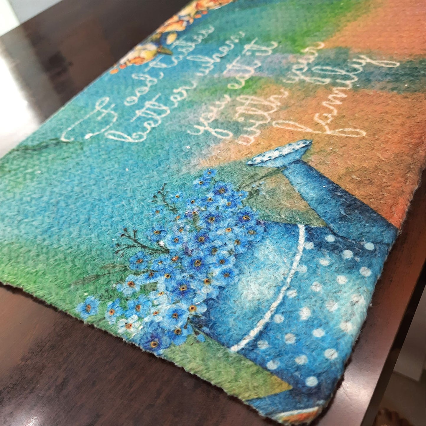 All Natural Cotton Braided Mats- “Natura Collection By Avioni”-Washable -Elegant And Exclusive- Life Sprinkler-Good for Gifting (29×44 cms)
