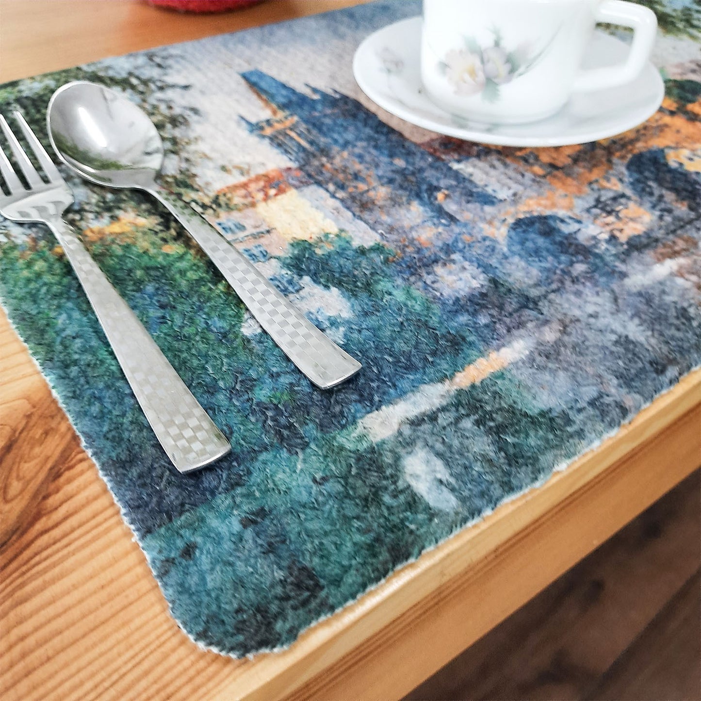 All Natural Cotton Braided Mats- “Natura Collection By Avioni”-Washable-Elegant And Exclusive-Old Town-Good for Gifting (29×44 cms)