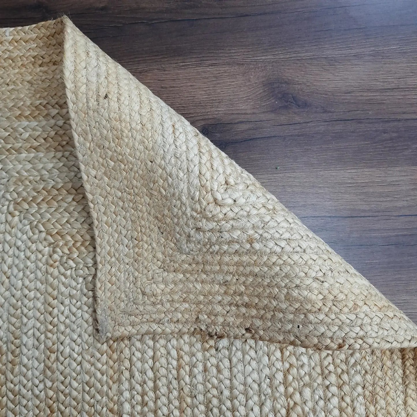 Avioni Braided Bleached Jute Ecofriendly Carpet Rectangular-Boho Collection- 3 feet X 5 feet