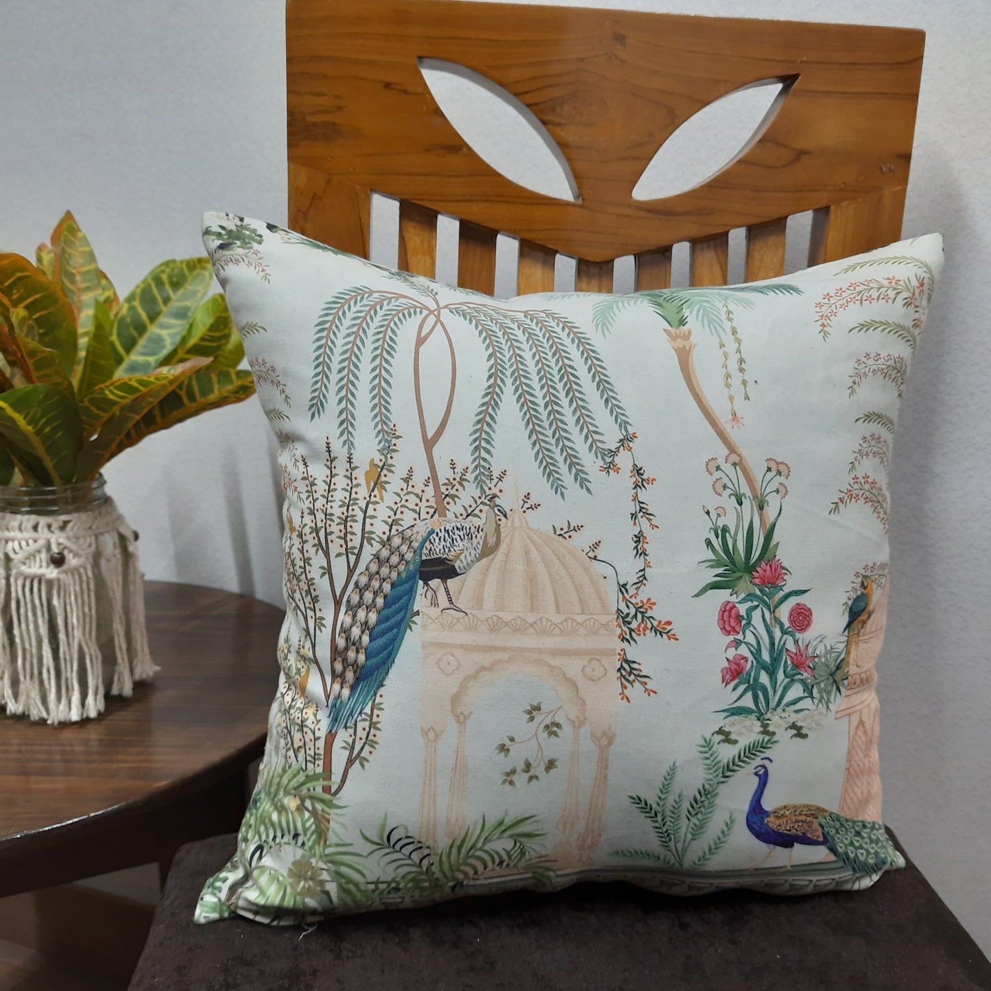 Riviera Collection-Cushion Covers In Glace Cotton For Regular Use – Best Price 40cm x 40cm (~16″ x 16″) – Set of 5