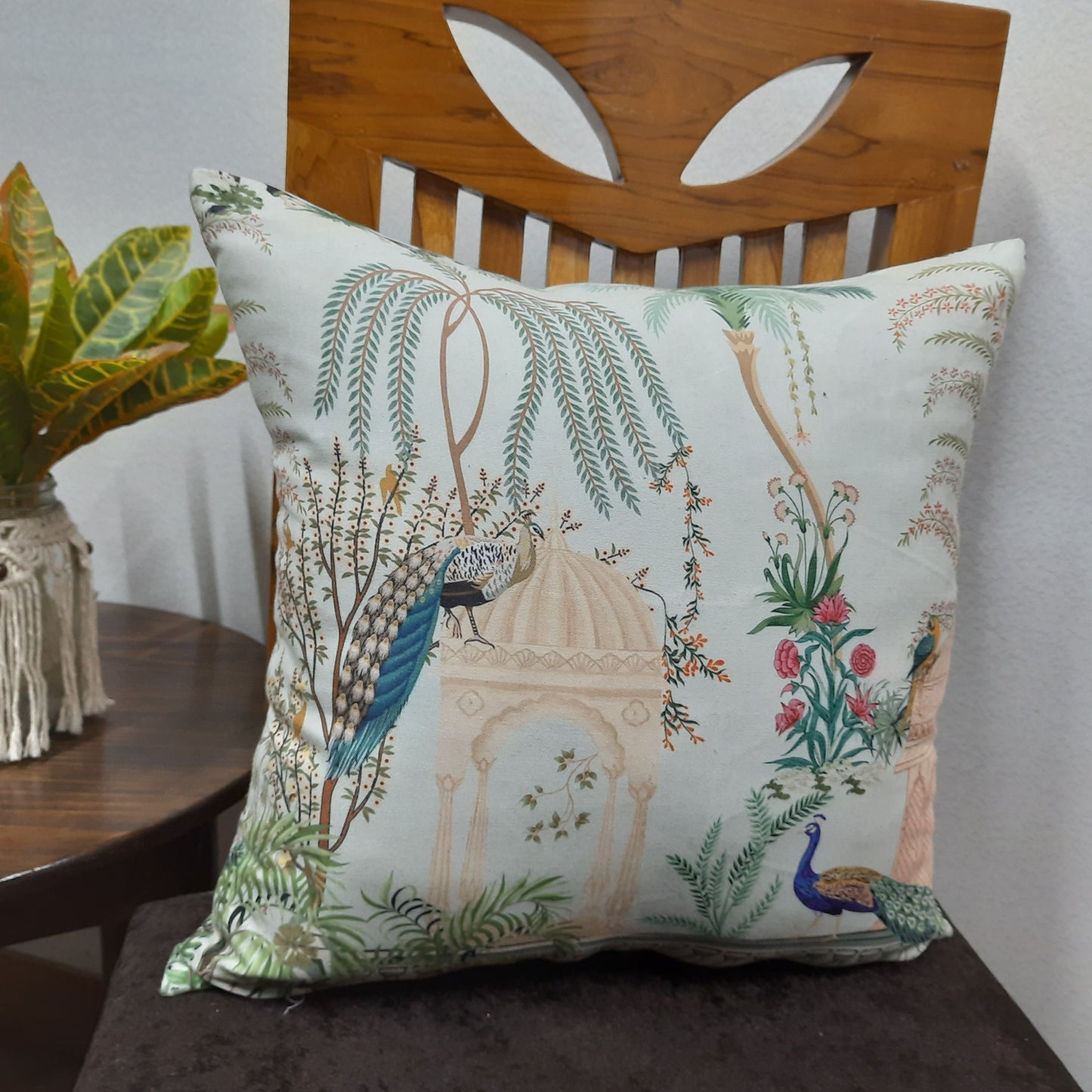Riviera Collection-Cushion Covers In Glace Cotton For Regular Use – Best Price 40cm x 40cm (~16″ x 16″) – Set of 5