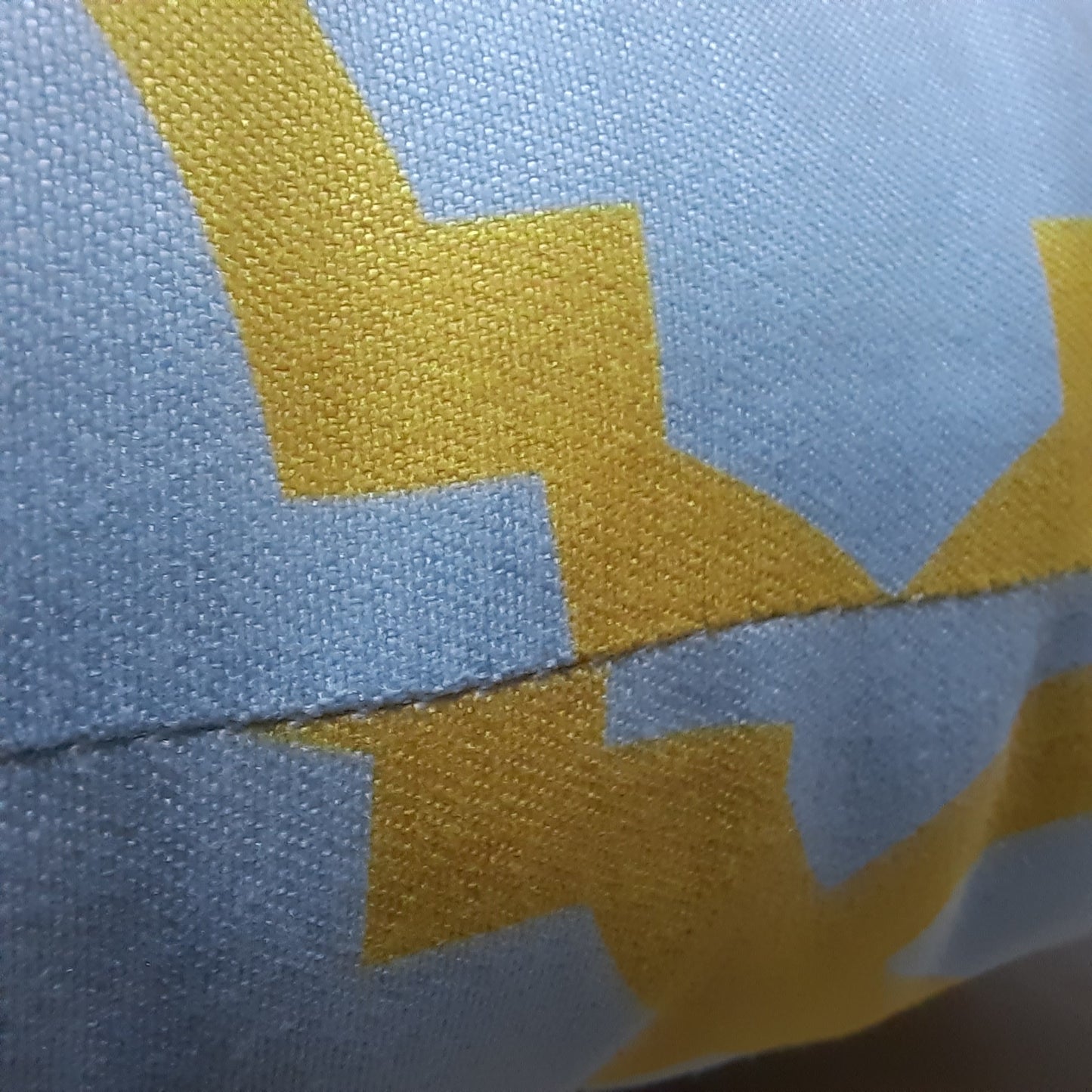 Riviera Collection-Cushion Covers In Glace Cotton For Regular Use –Yellow Moroccon Design– Best Price 40cm x 40cm (~16″ x 16″) – Set of 5