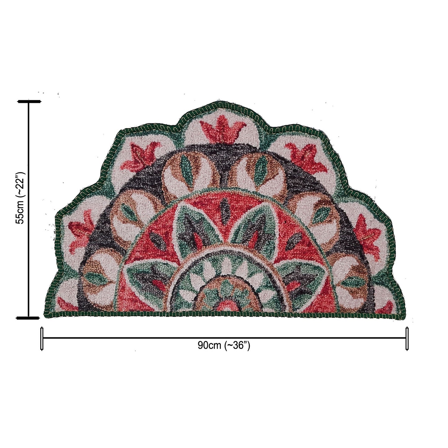 Avioni Home Floor Mat Modern Compass Design | Anti Slip, Durable & Washable | Outdoor & Indoor