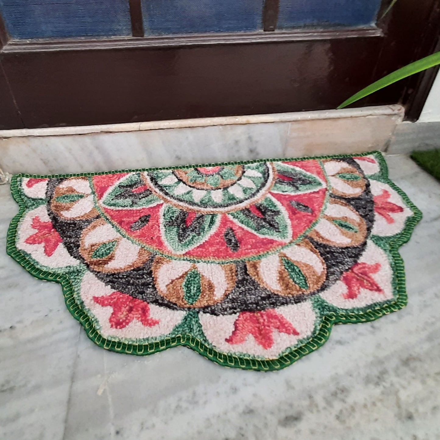 Avioni Home Floor Mat Modern Compass Design | Anti Slip, Durable & Washable | Outdoor & Indoor