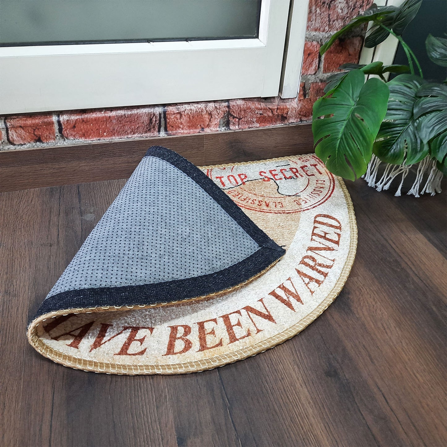 Avioni Home Floor Mats in Modern Design with a Fun Warning Message | Anti Slip, Durable & Washable | Outdoor & Indoor