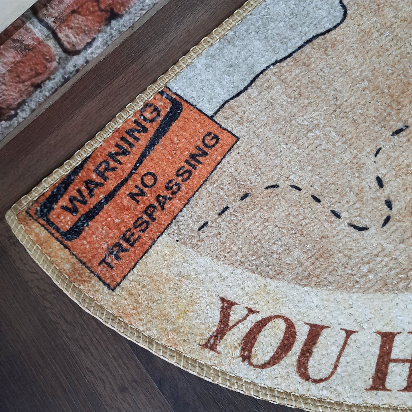 Avioni Home Floor Mats in Modern Design with a Fun Warning Message | Anti Slip, Durable & Washable | Outdoor & Indoor