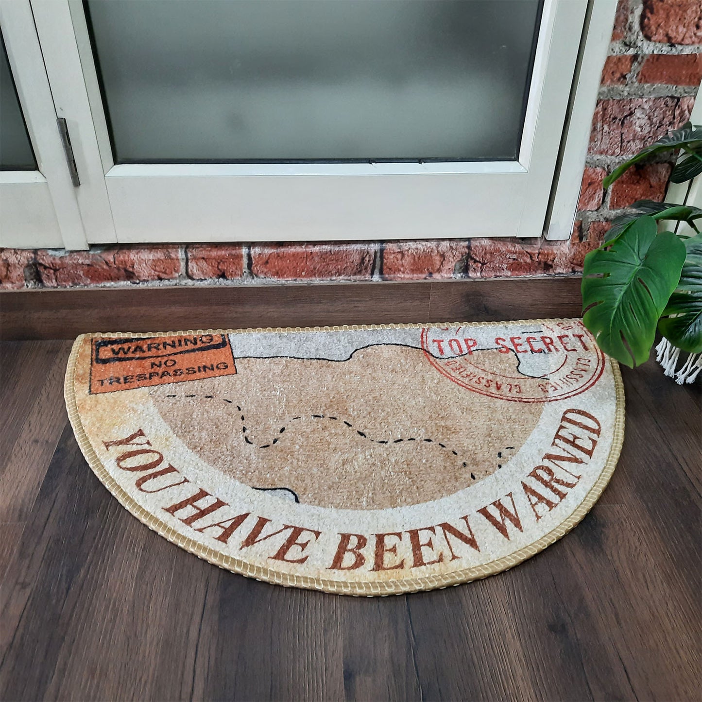 Avioni Home Floor Mats in Modern Design with a Fun Warning Message | Anti Slip, Durable & Washable | Outdoor & Indoor
