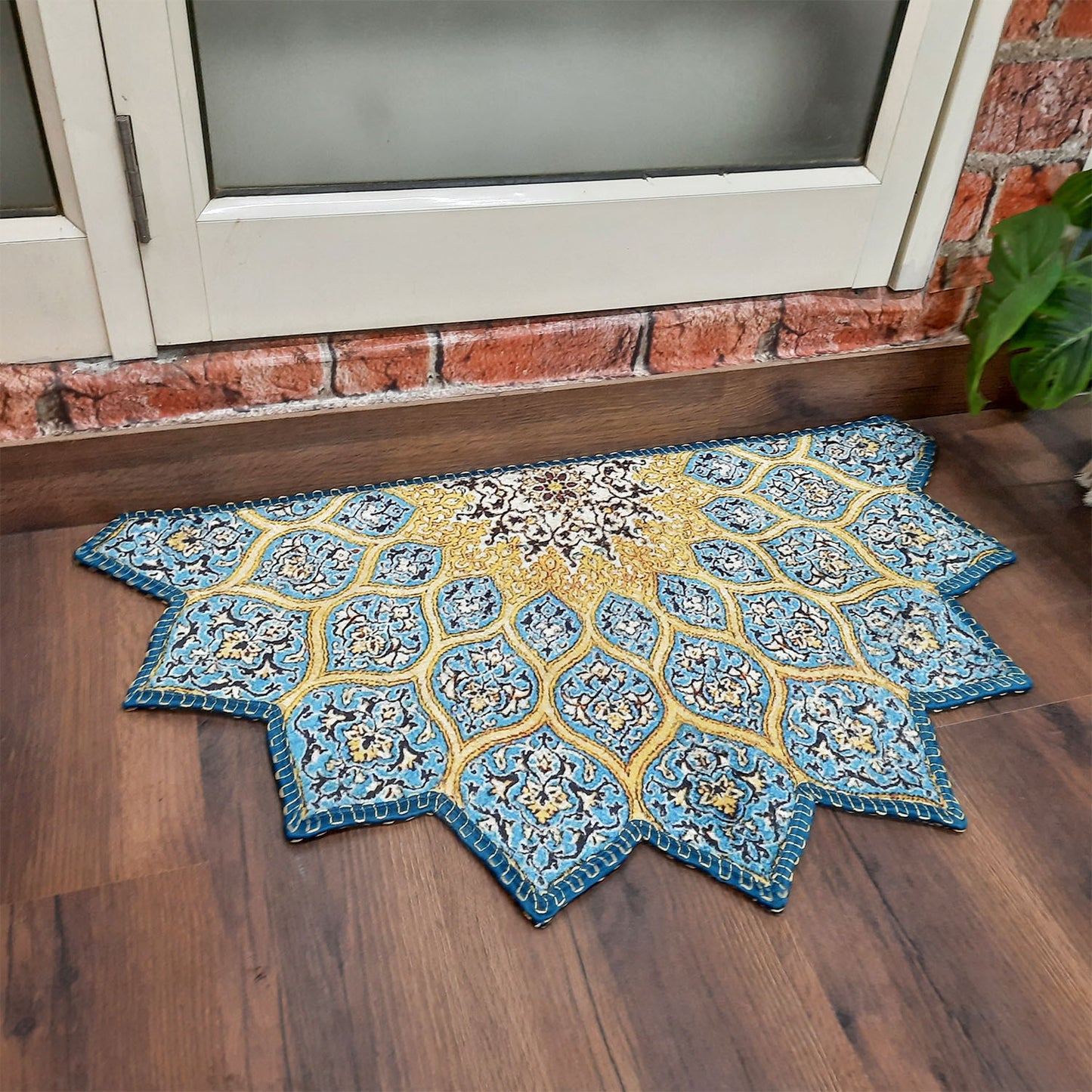 Avioni Home Floor Mats in Beautiful Traditional Persian Cutout Design | Anti Slip, Durable & Washable | Outdoor & Indoor