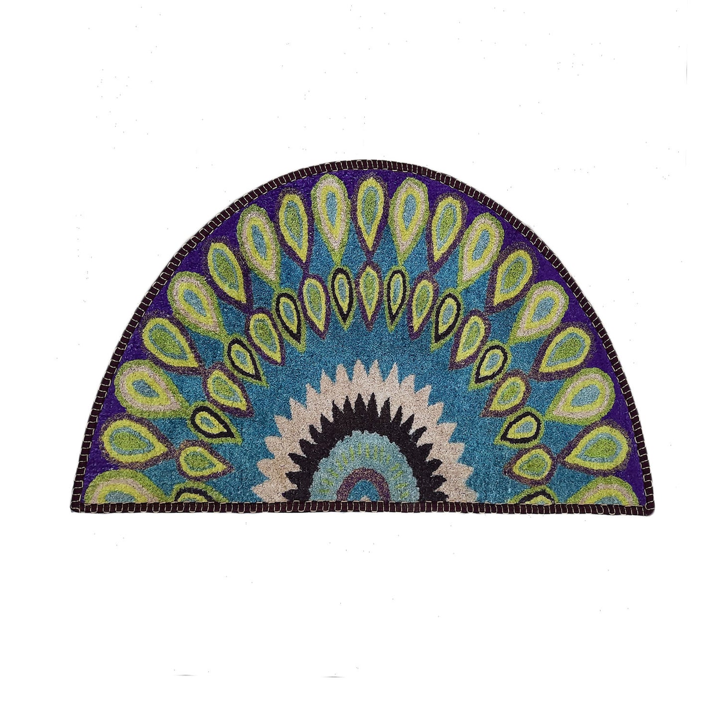 Avioni Home Floor Mats in Beautiful Rangoli Design | Anti Slip, Durable & Washable | Outdoor & Indoor