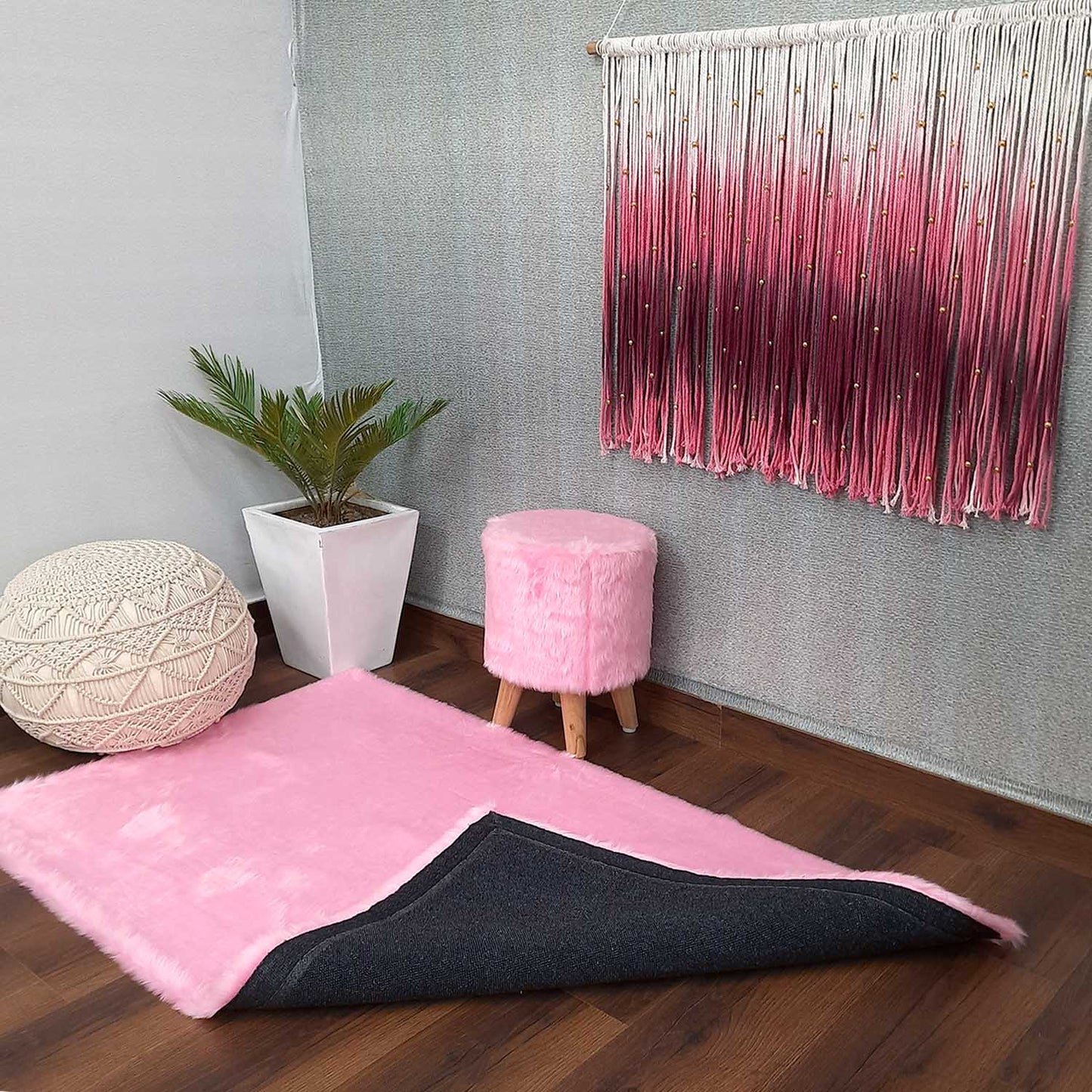 Soft Shaggy Premium Super Soft Luxury Faux Fur Rugs – Pink – Avioni Carpets