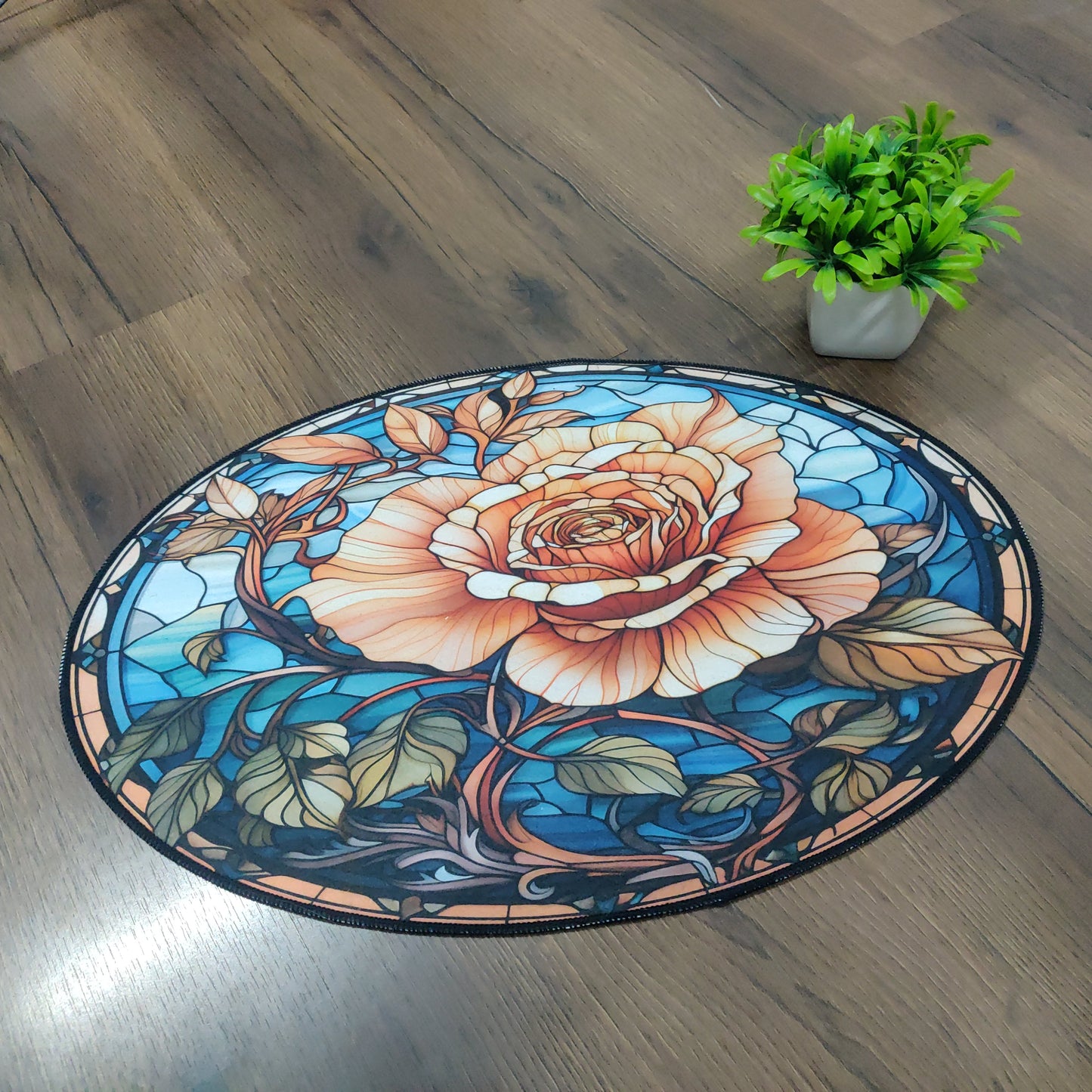 Avioni Oasis Collection |Anti-Slip, Washable, Premium Floral Print | Floor Mat/Bath Mat | Bath Mats-40x60 cms (Set of 3 Pieces)