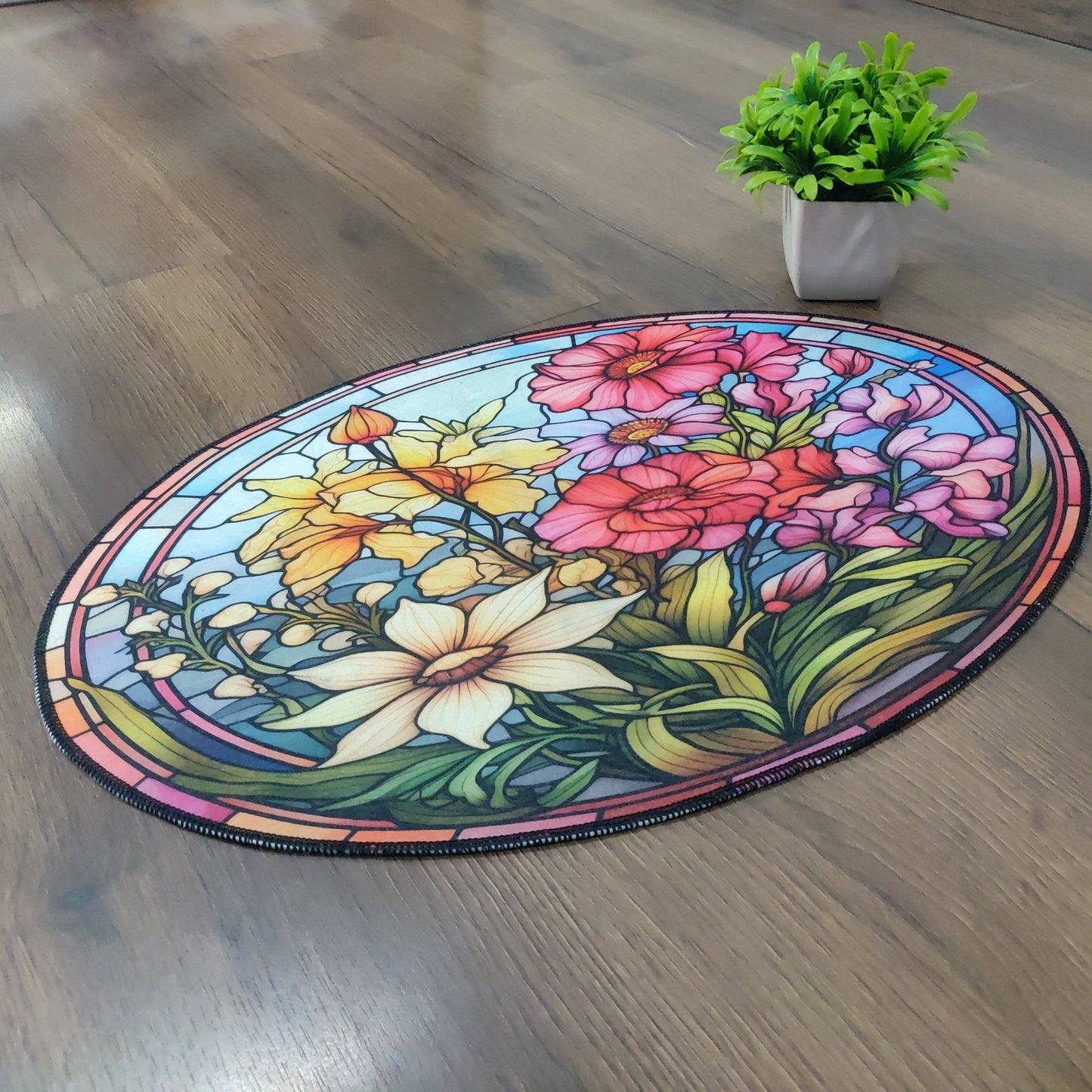 Avioni Oasis Collection |Anti-Slip, Washable, Premium Floral Print | Floor Mat/Bath Mat | Bath Mats-40x60 cms (Set of 3 Pieces) (Copy)