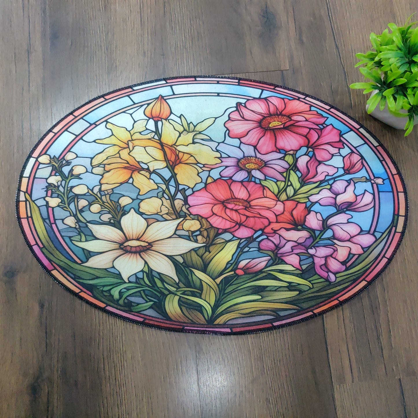Avioni Oasis Collection |Anti-Slip, Washable, Premium Floral Print | Floor Mat/Bath Mat | Bath Mats-40x60 cms (Set of 3 Pieces) (Copy)